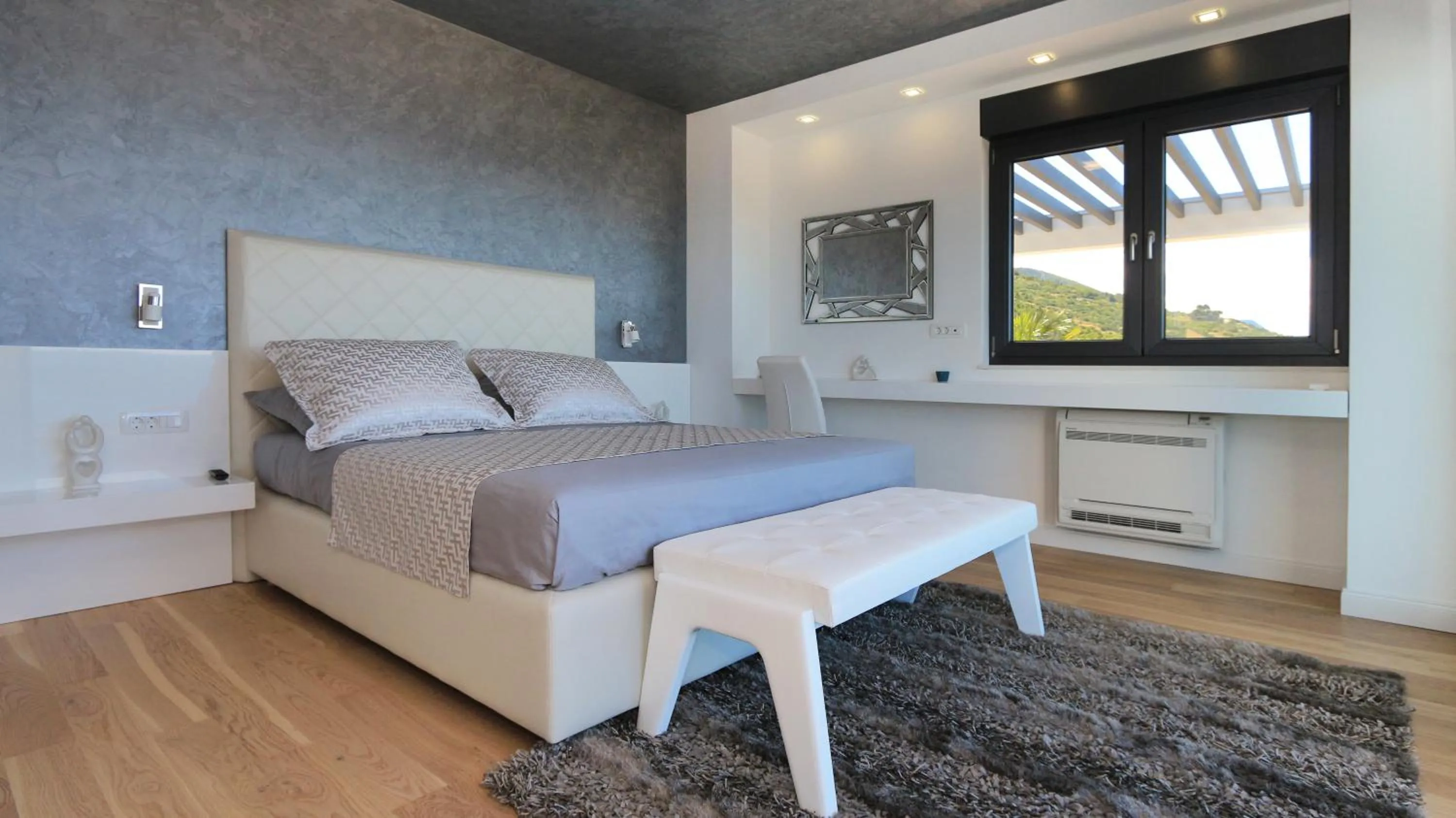 Bedroom, Bed in Villa Afrodita