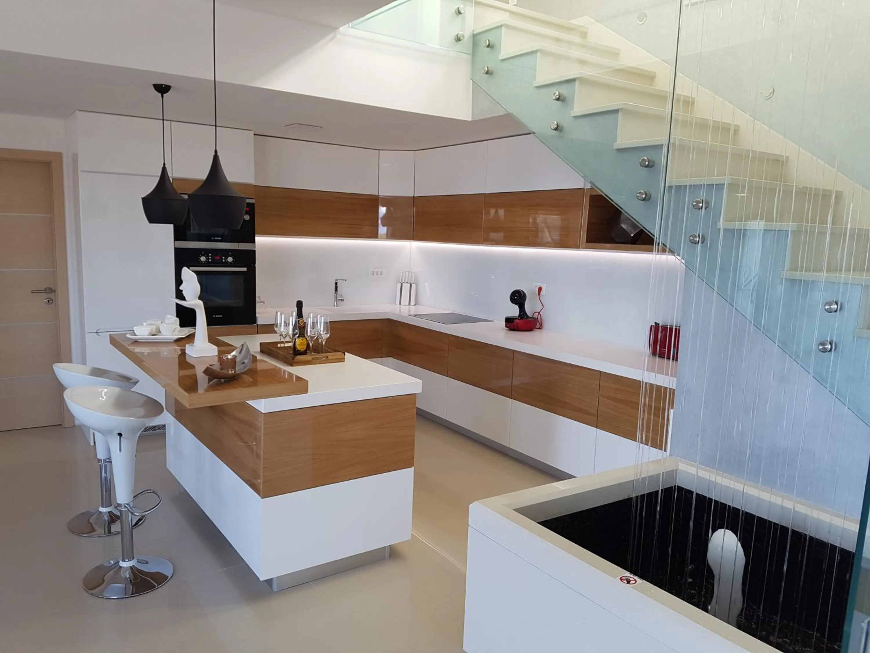 Kitchen or kitchenette in Villa Afrodita