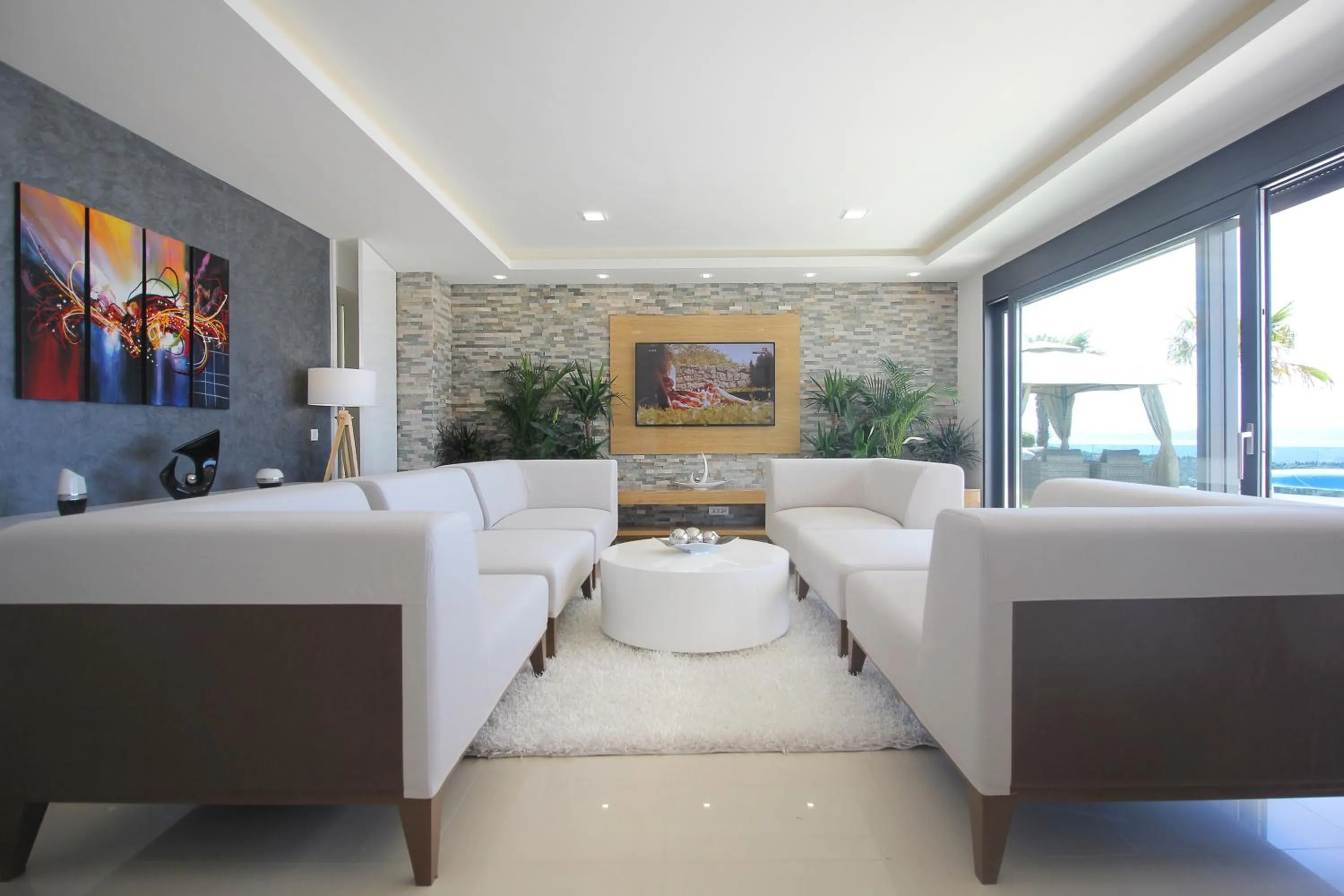Living room in Villa Afrodita