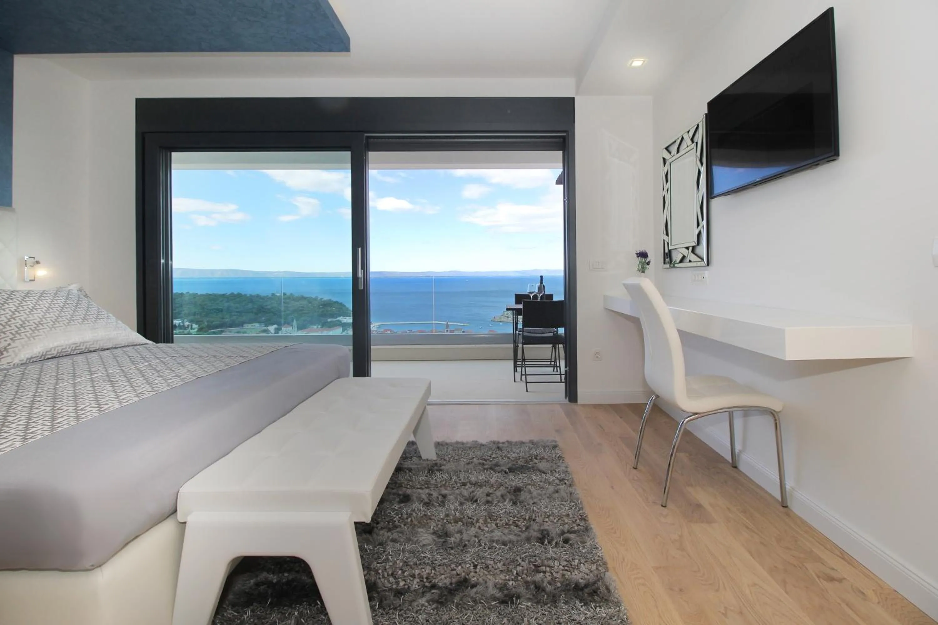 Bed in Villa Afrodita