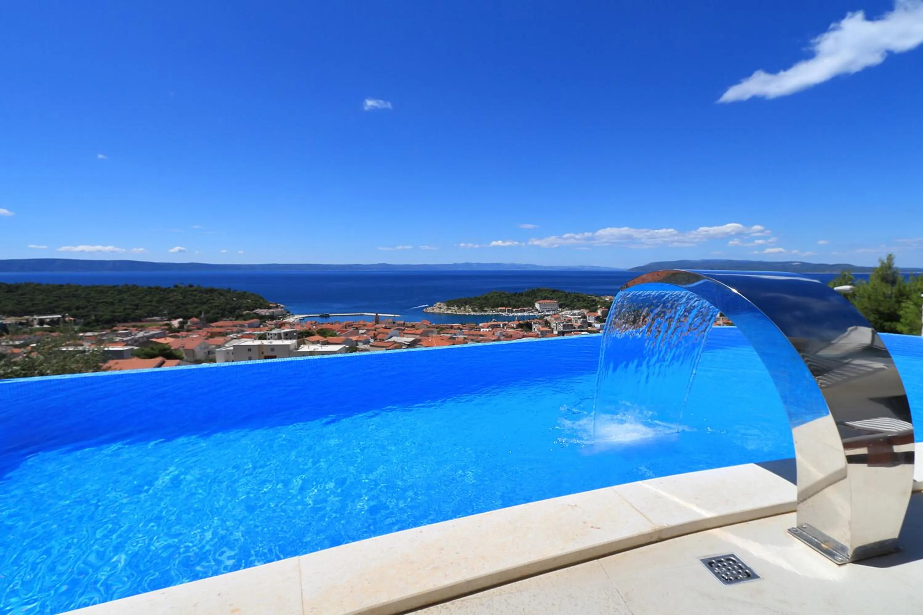 Pool view in Villa Afrodita