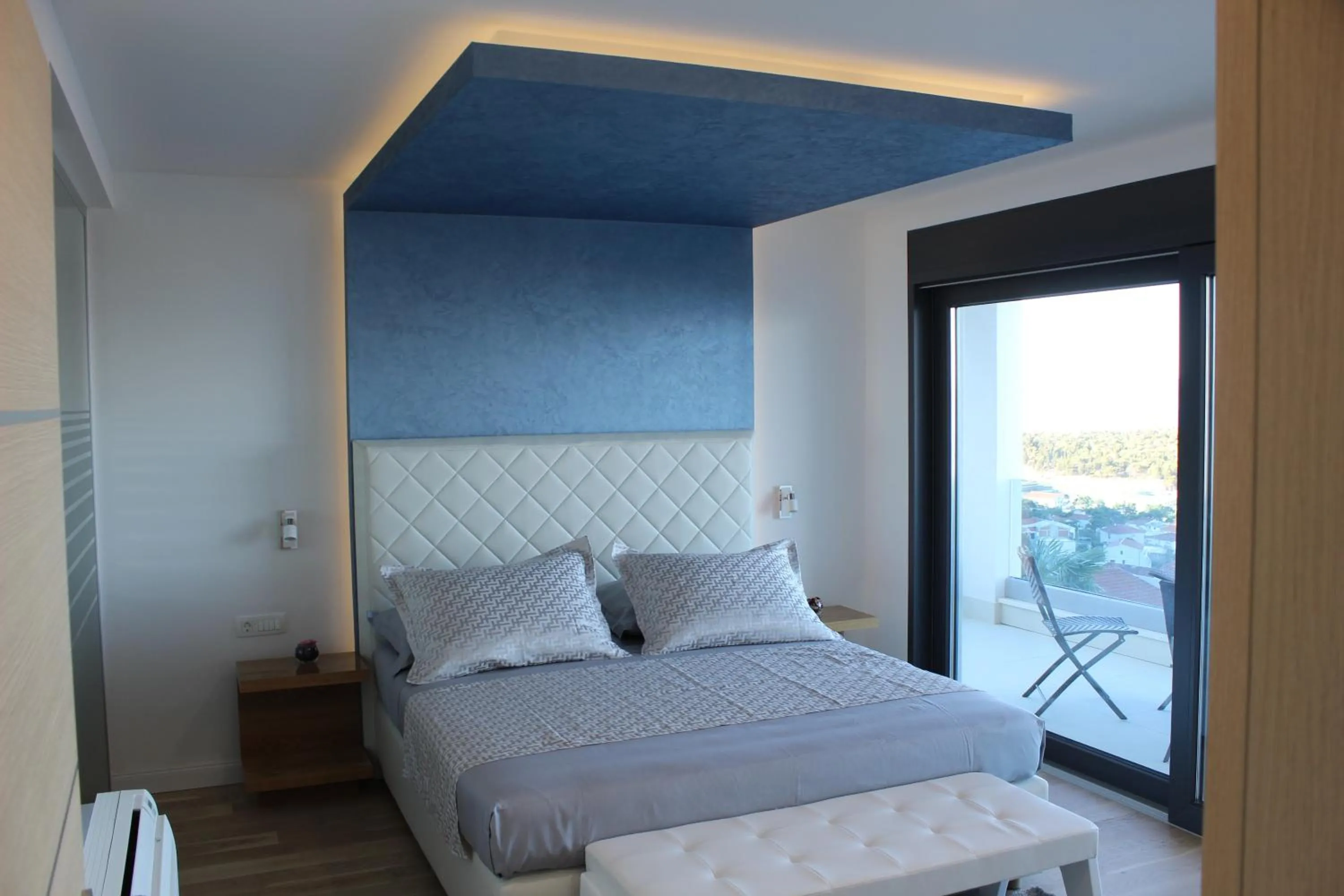 Bedroom, Bed in Villa Afrodita
