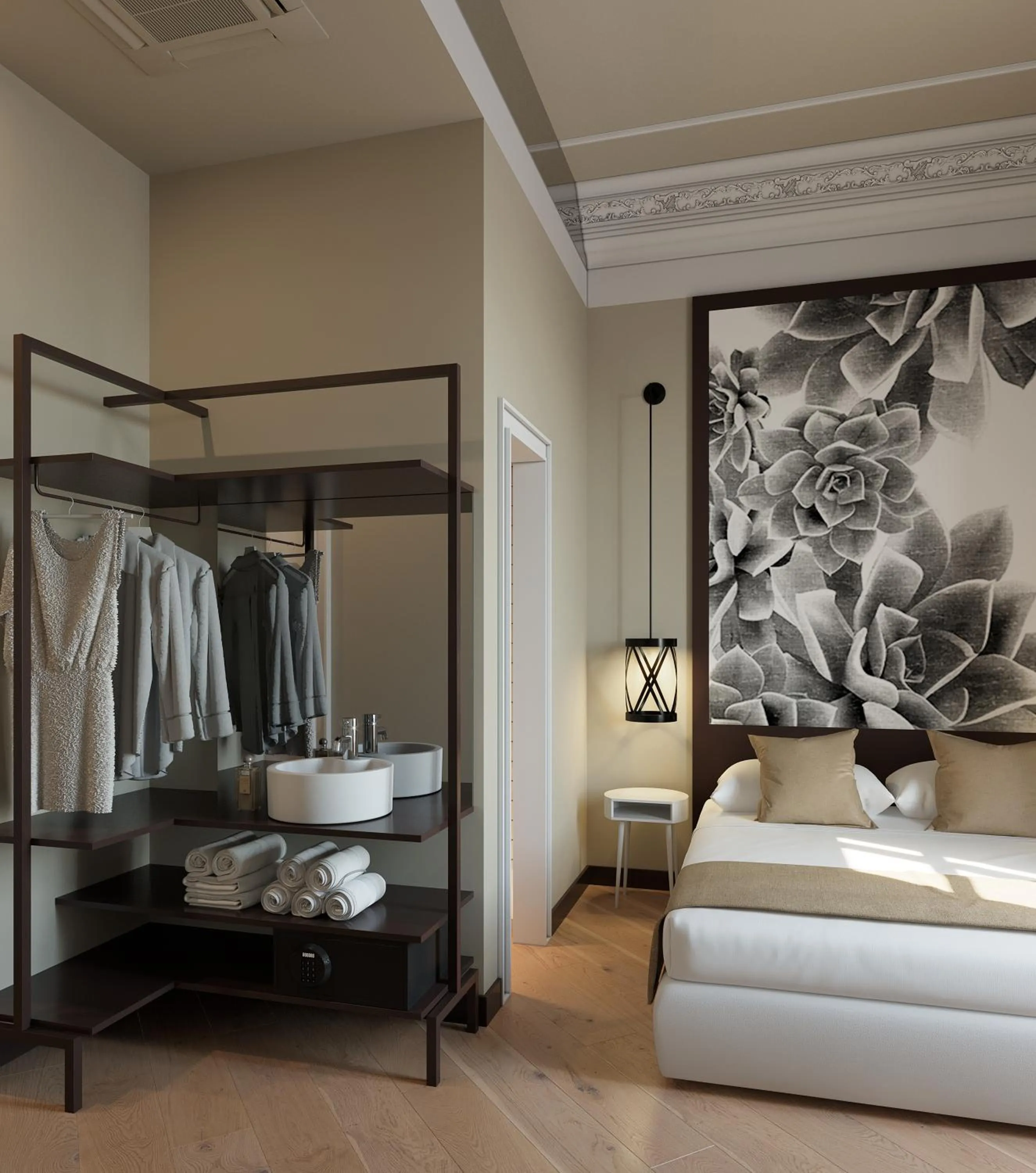 Photo of the whole room, Bed in Hostal Central Barcelona