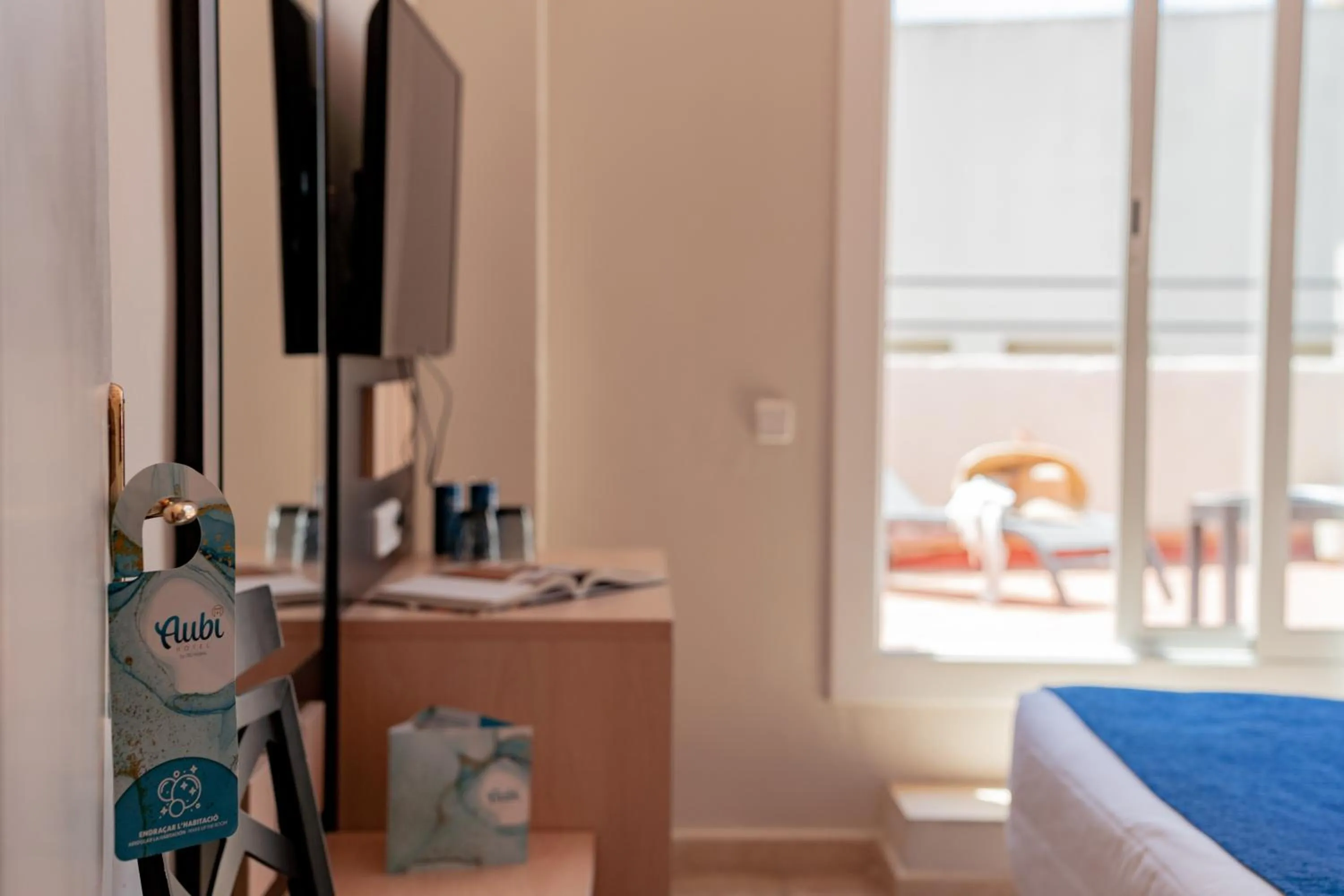 Property building, Bed in Hotel Aubí