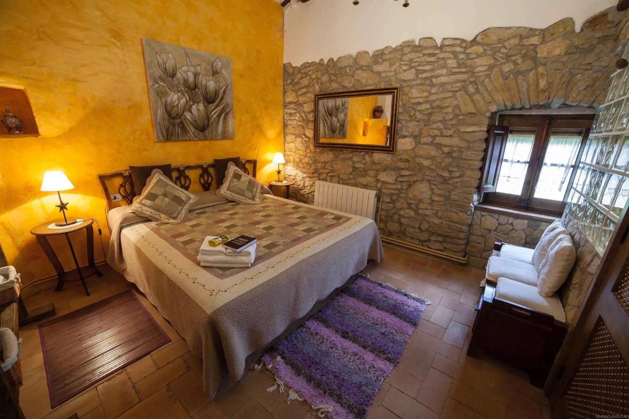 Photo of the whole room, Bed in Hotel Mas Rabiol -Emporda-Only Adults-Eco Hotel
