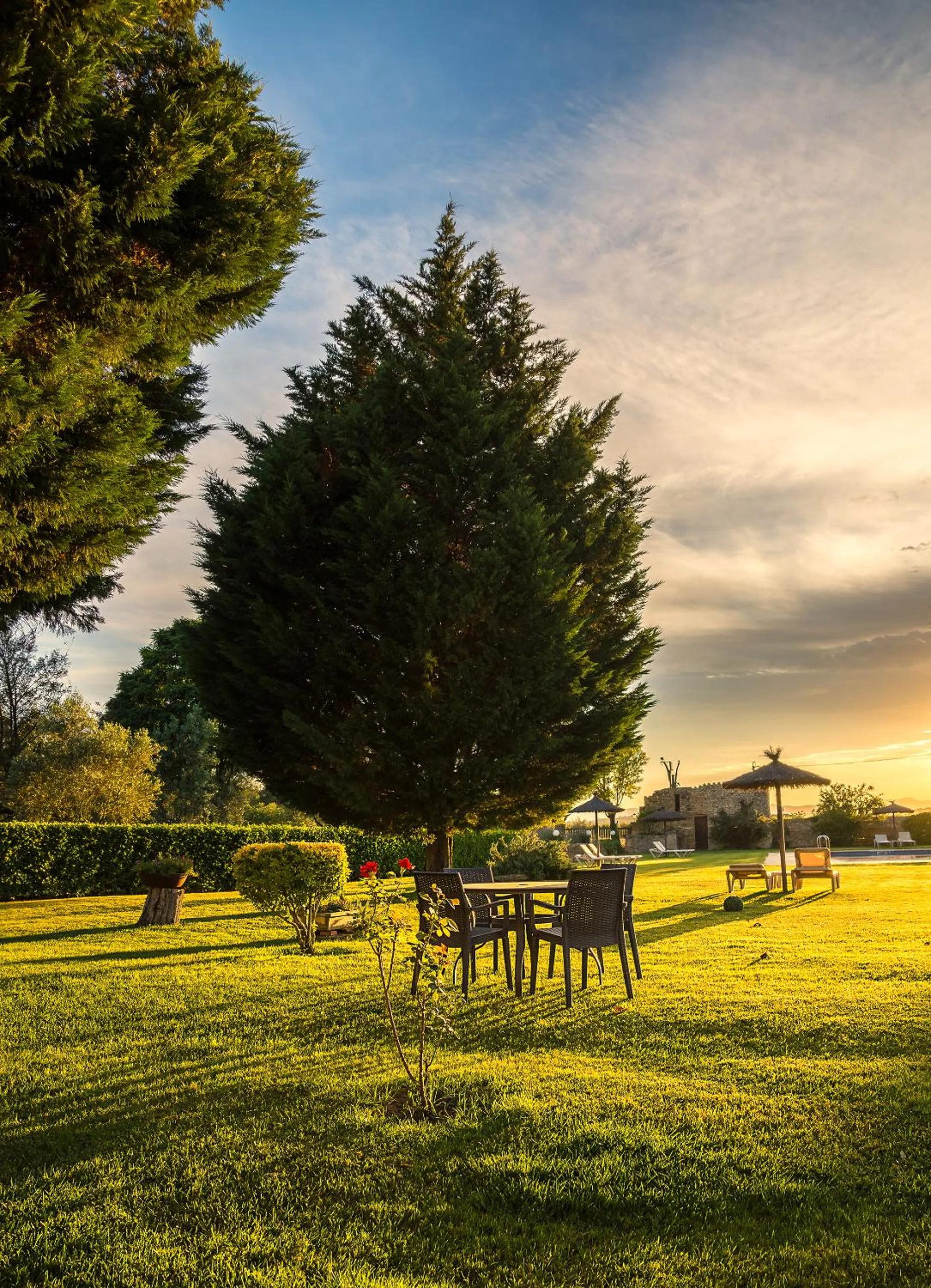 Garden view in Hotel Mas Rabiol -Emporda-Only Adults-Eco Hotel