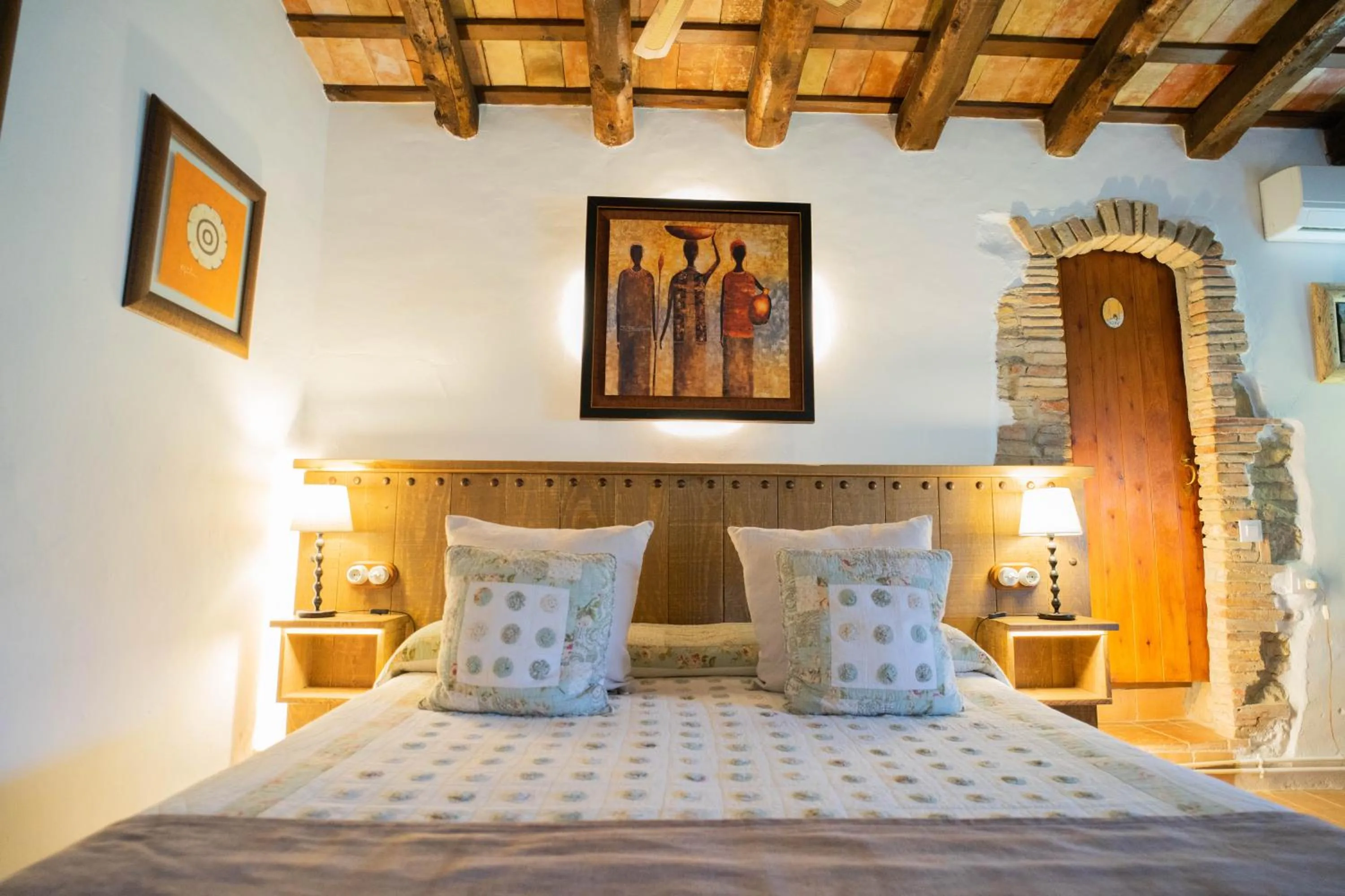 Bed in Hotel Mas Rabiol -Emporda-Only Adults-Eco Hotel