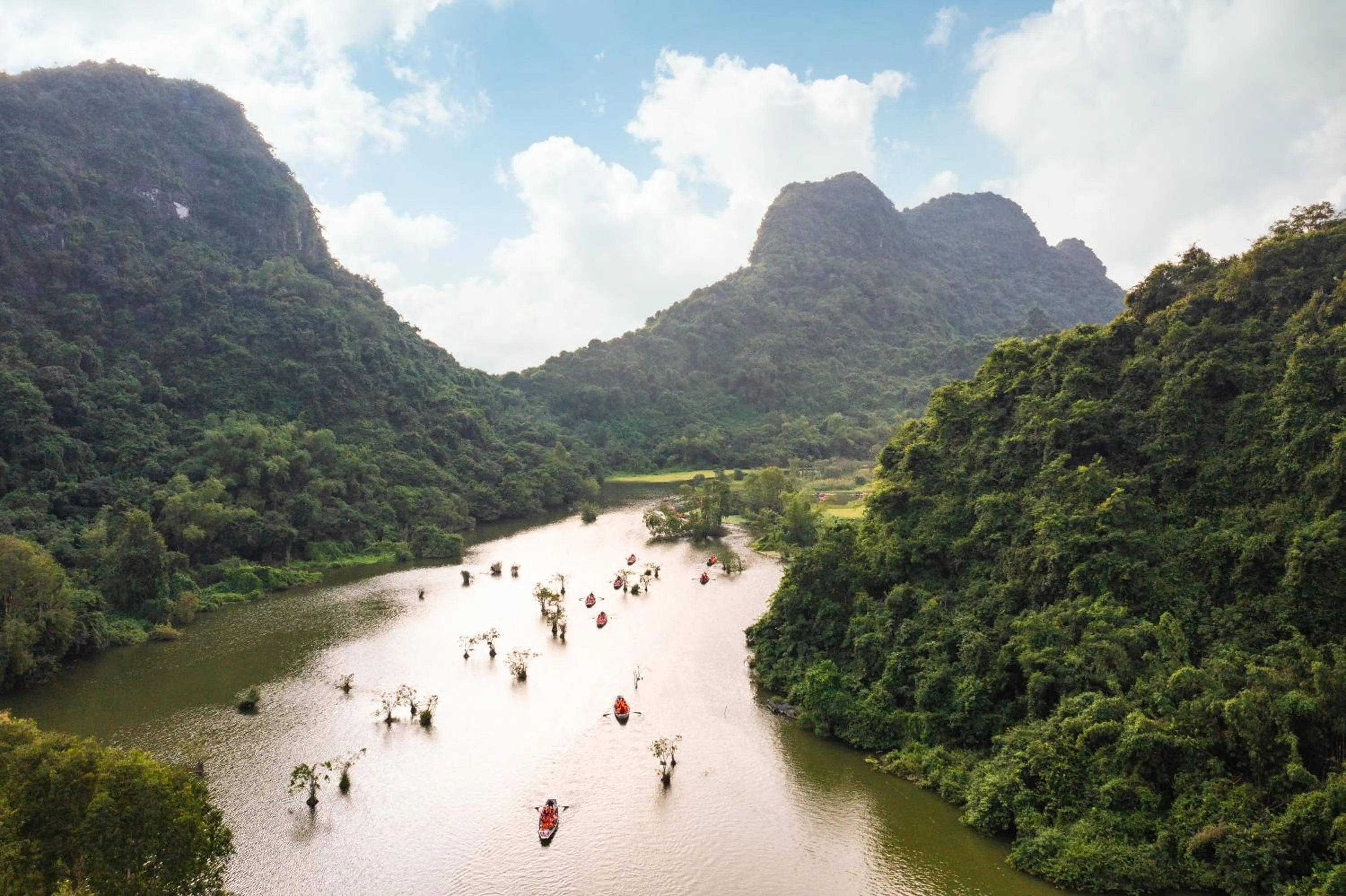 Natural landscape in Thung Nham Resort