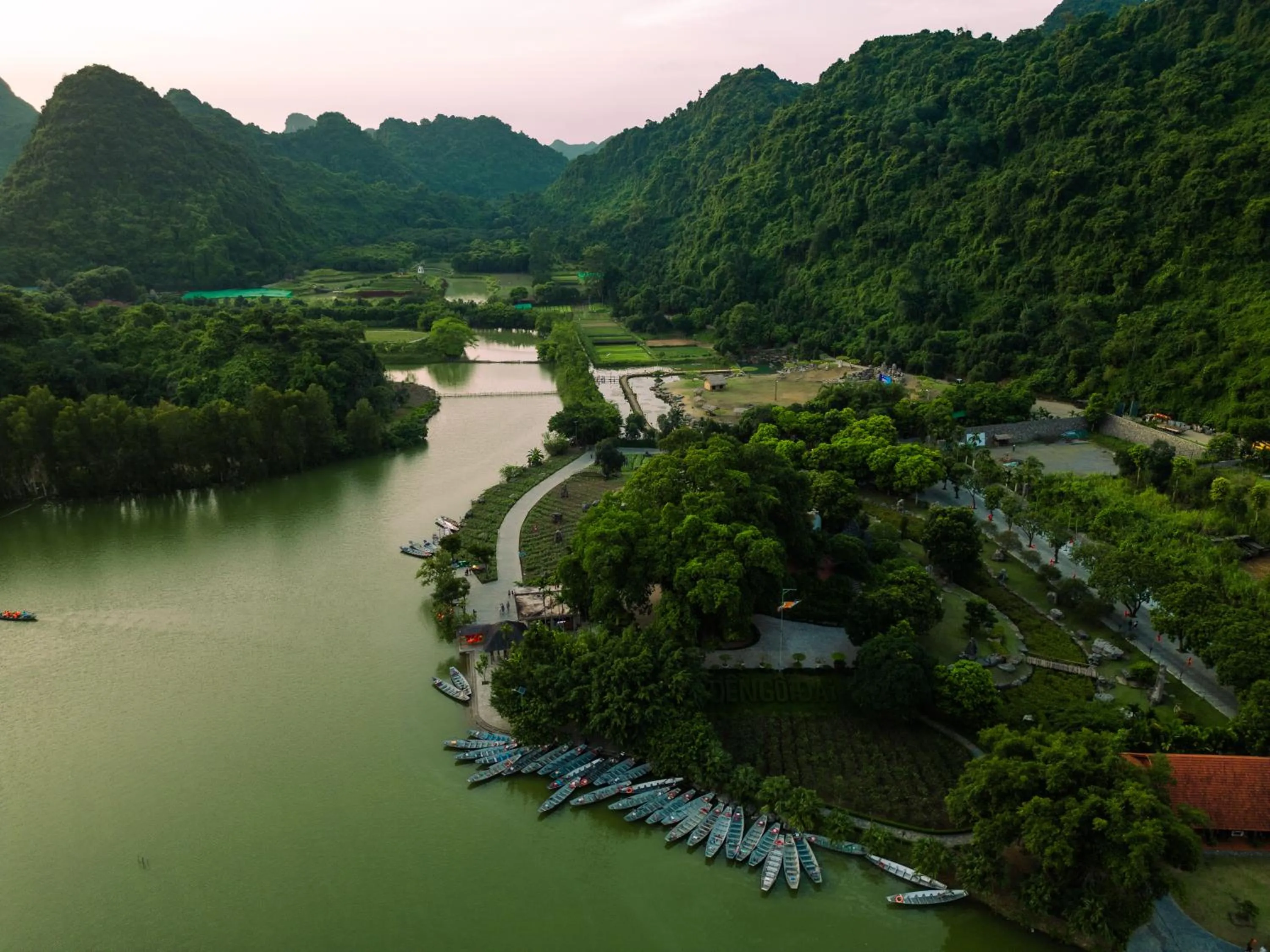 Natural landscape in Thung Nham Resort