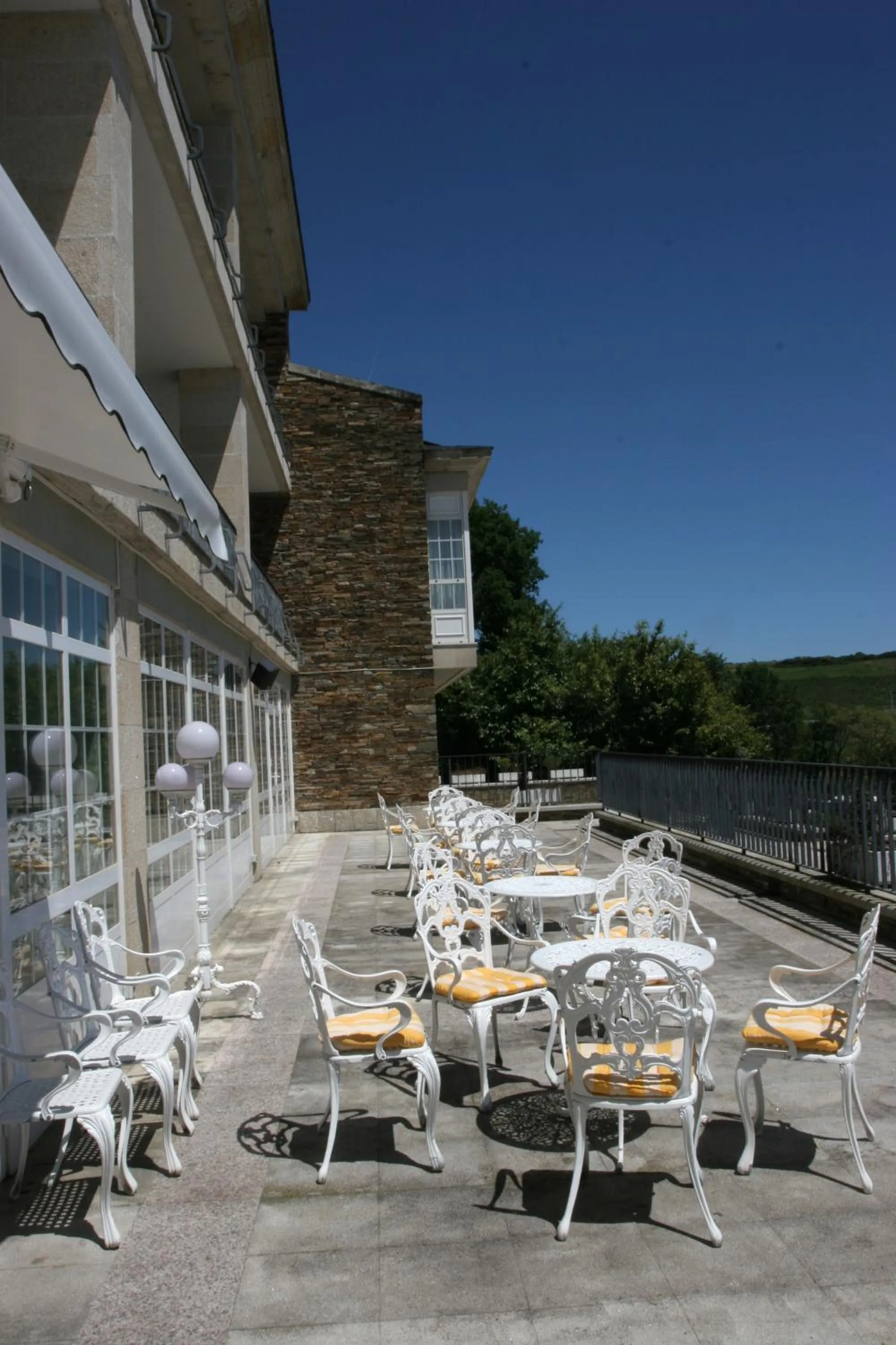 Balcony/Terrace in Pousada de Portomarín