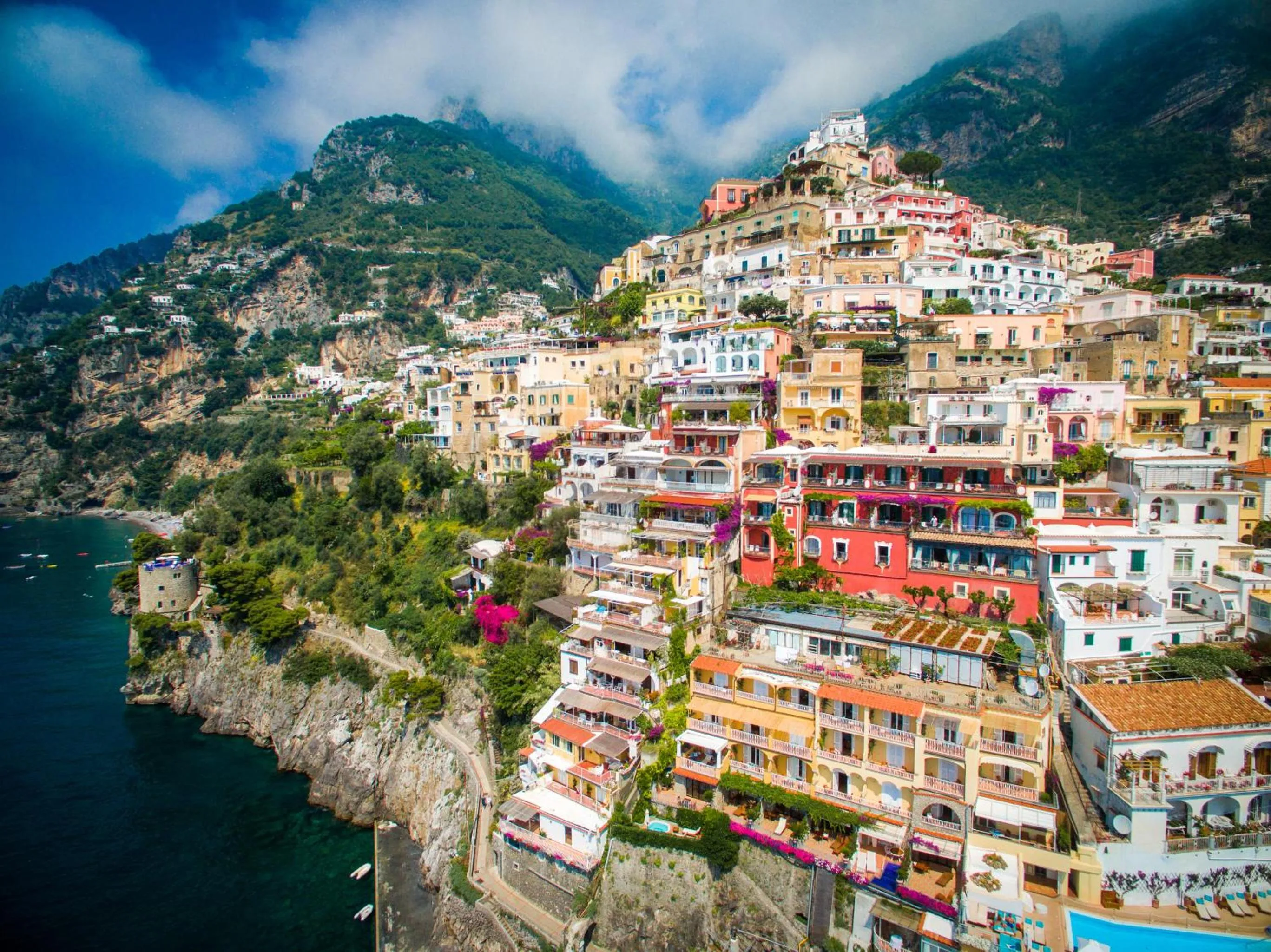 Landmark view in Albergo Miramare Positano