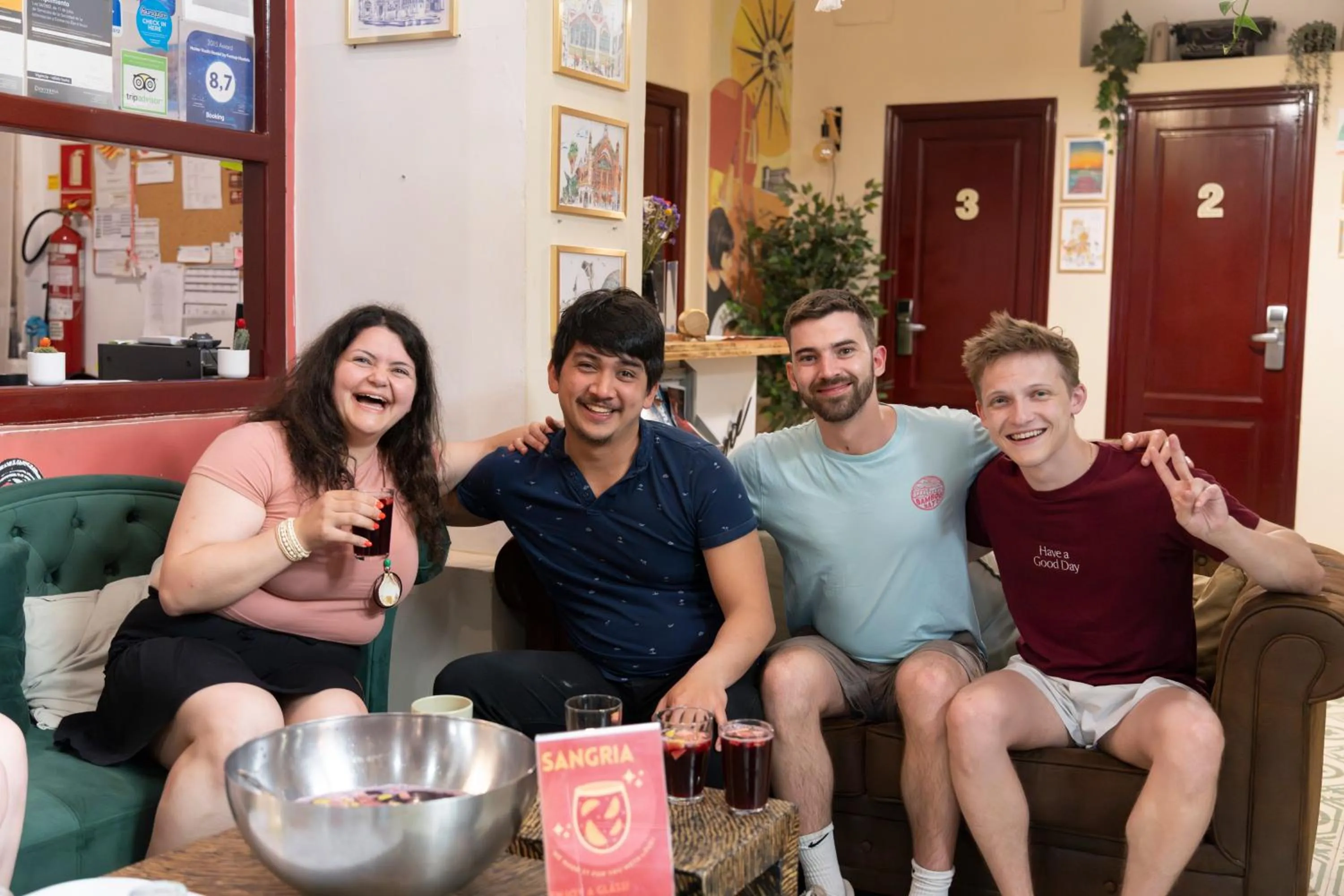 People in Home Youth Hostel by Feetup Hostels