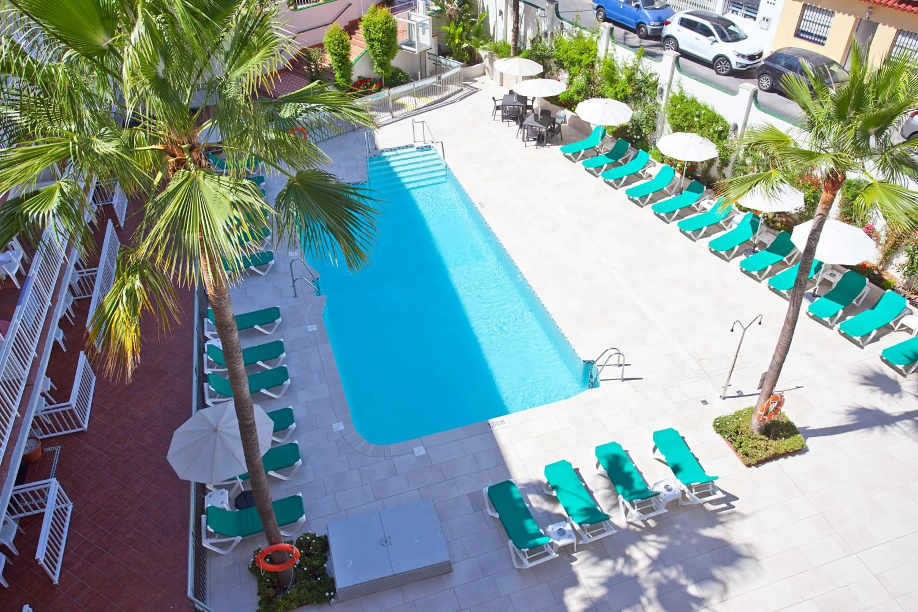 Pool view in Apartamentos Ecuador Park