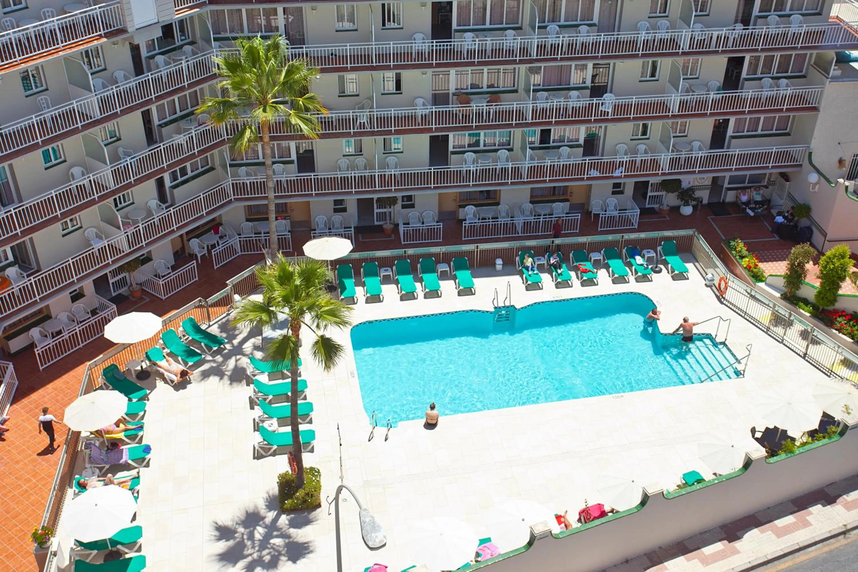 Pool view in Apartamentos Ecuador Park