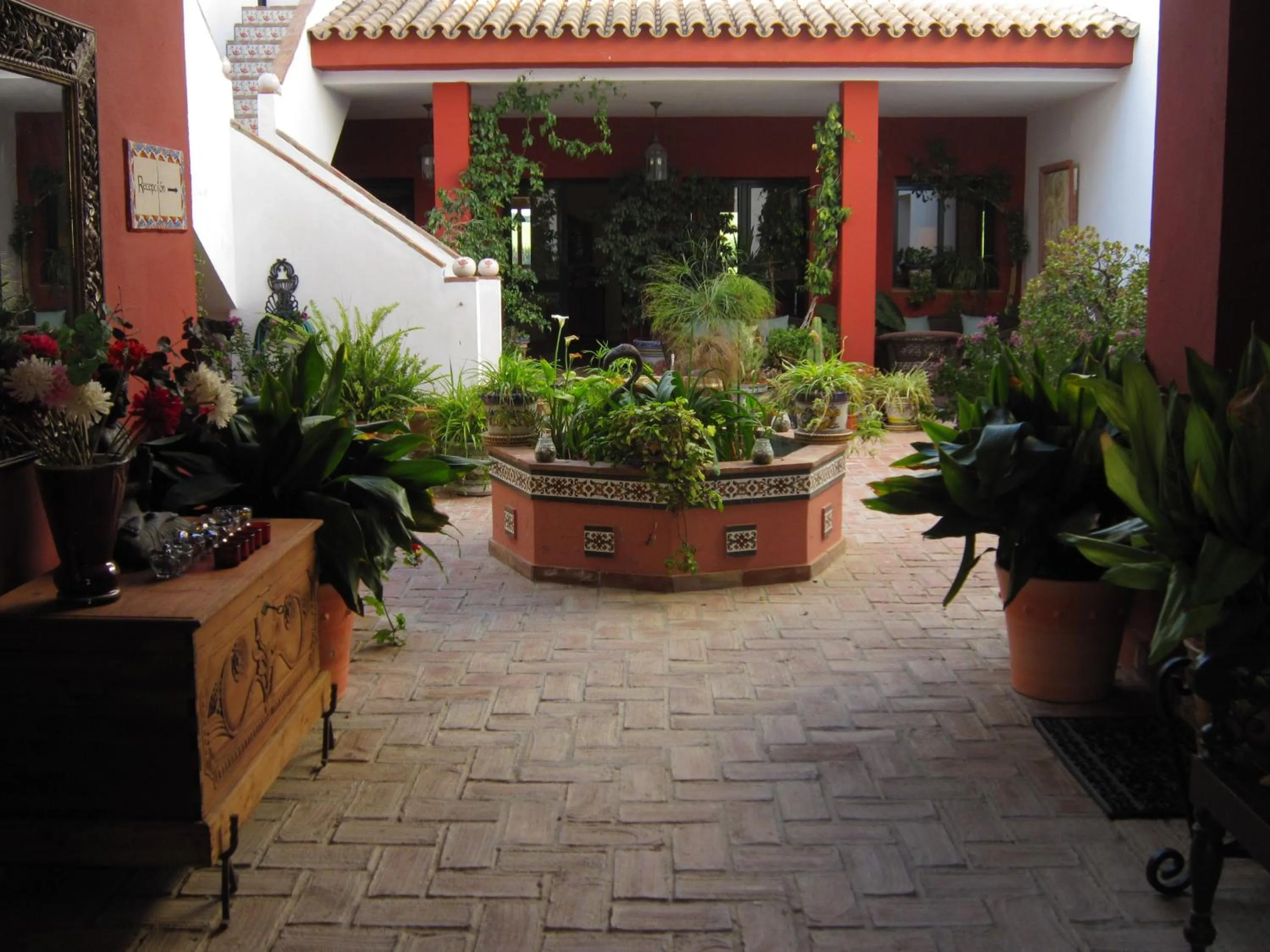 Patio in Hotel Sindhura