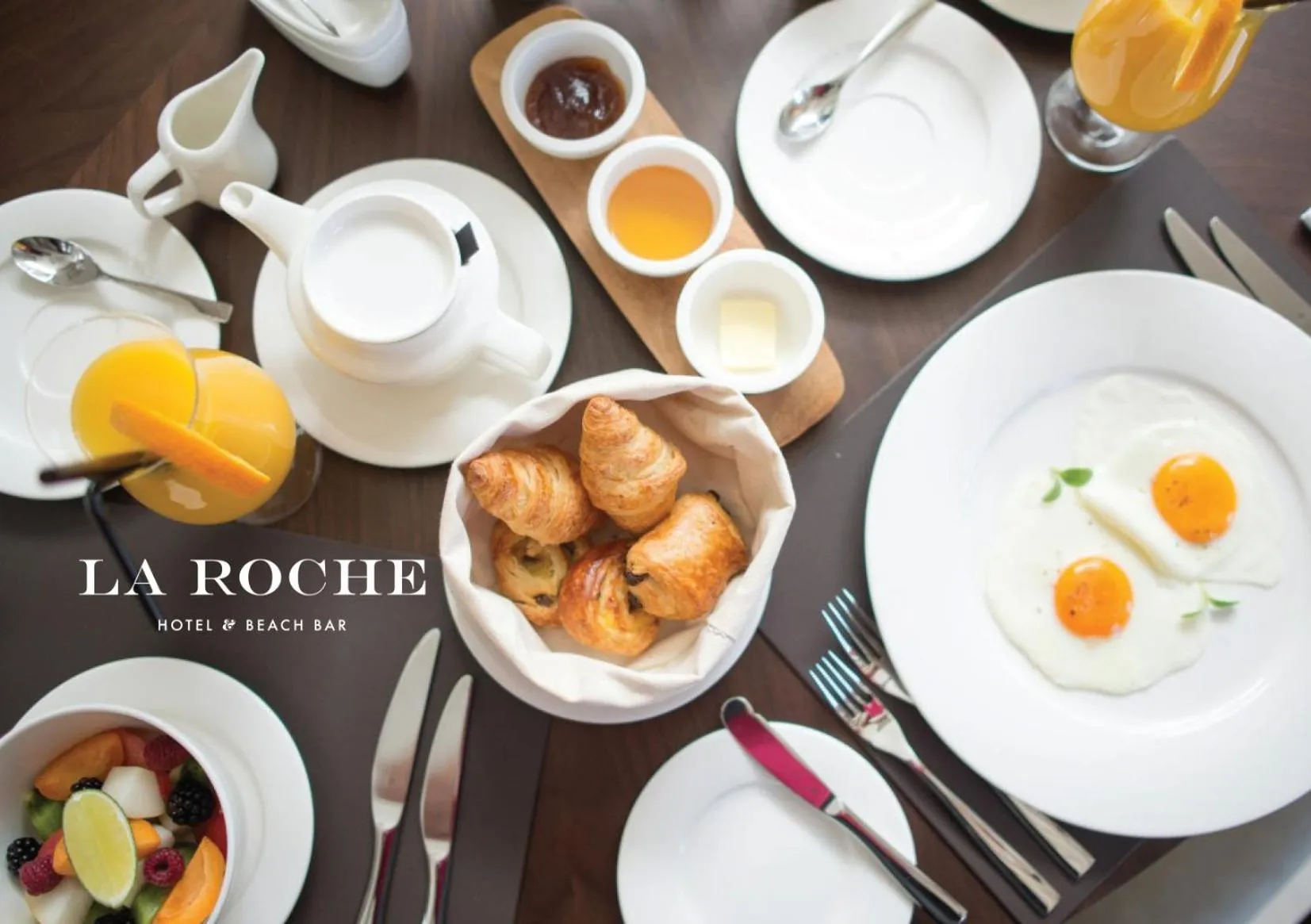 American breakfast in Boutique Hotel La Roche