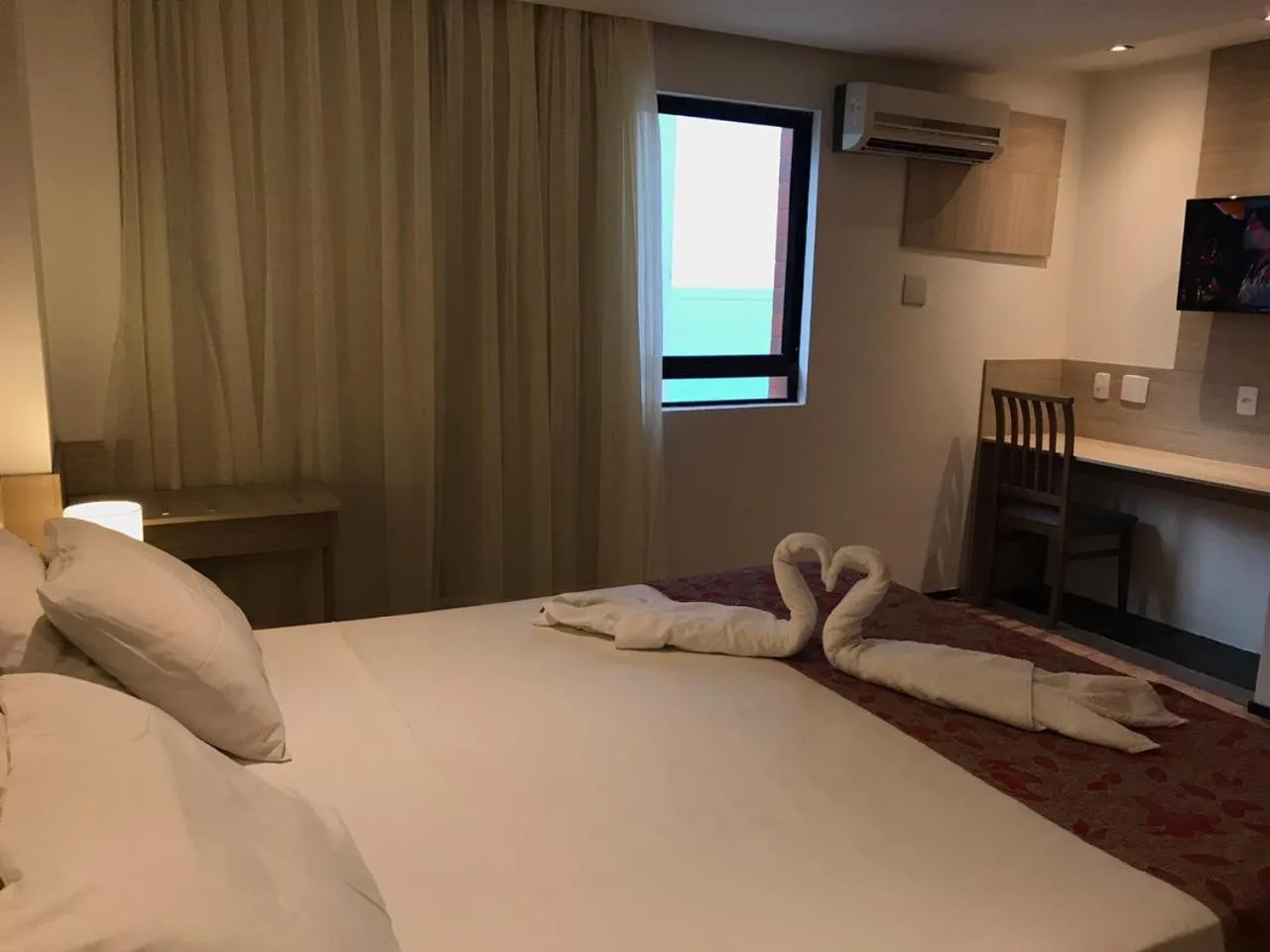 Bed in Plaza Praia Suítes