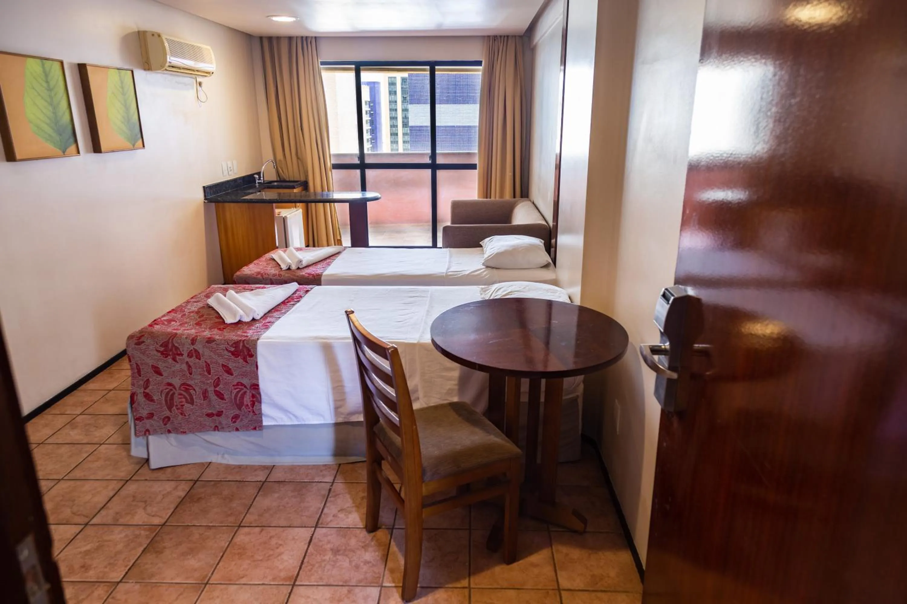 Bed in Plaza Praia Suítes