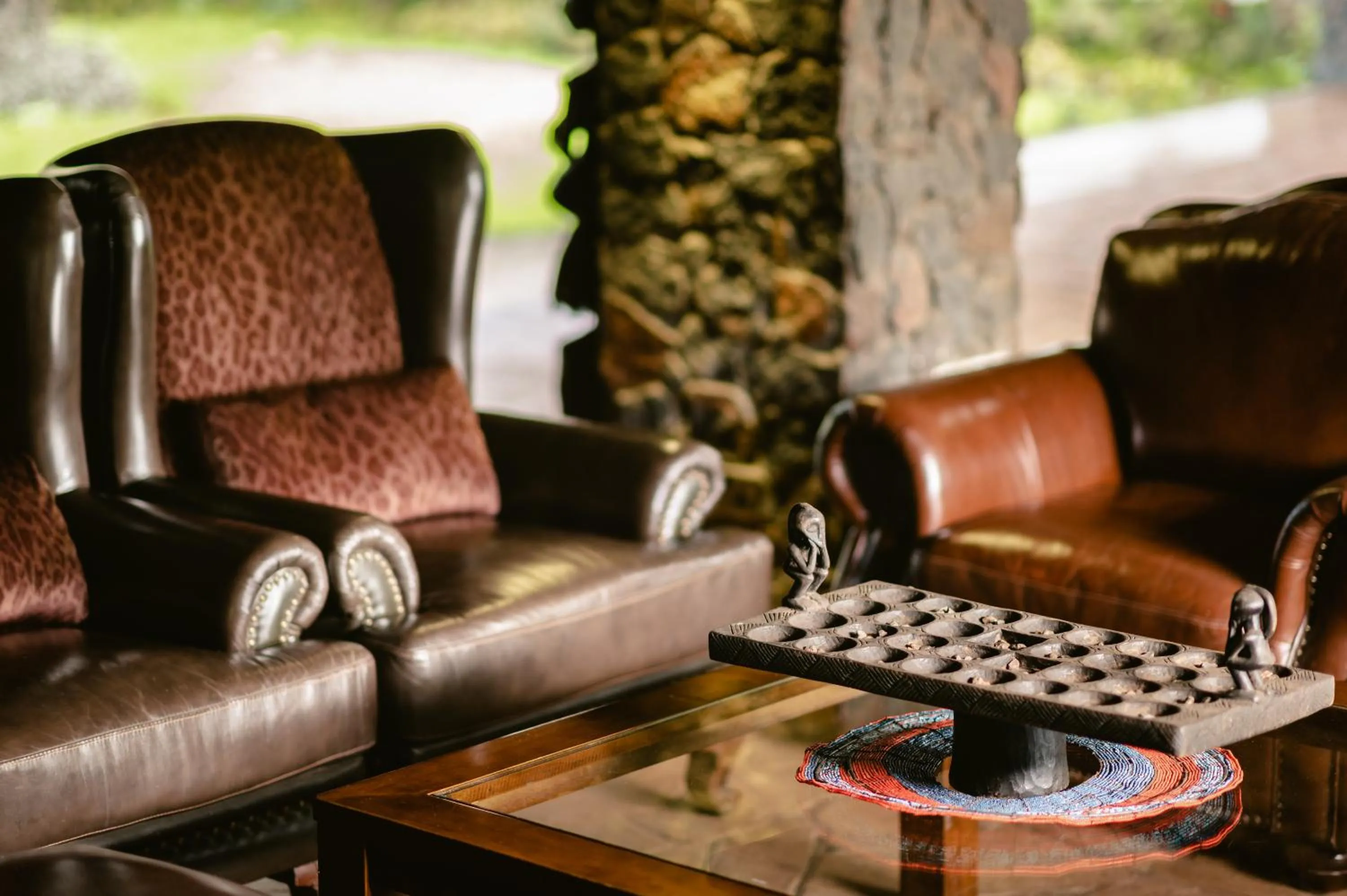 Seating area in Lake Manyara Kilimamoja Lodge