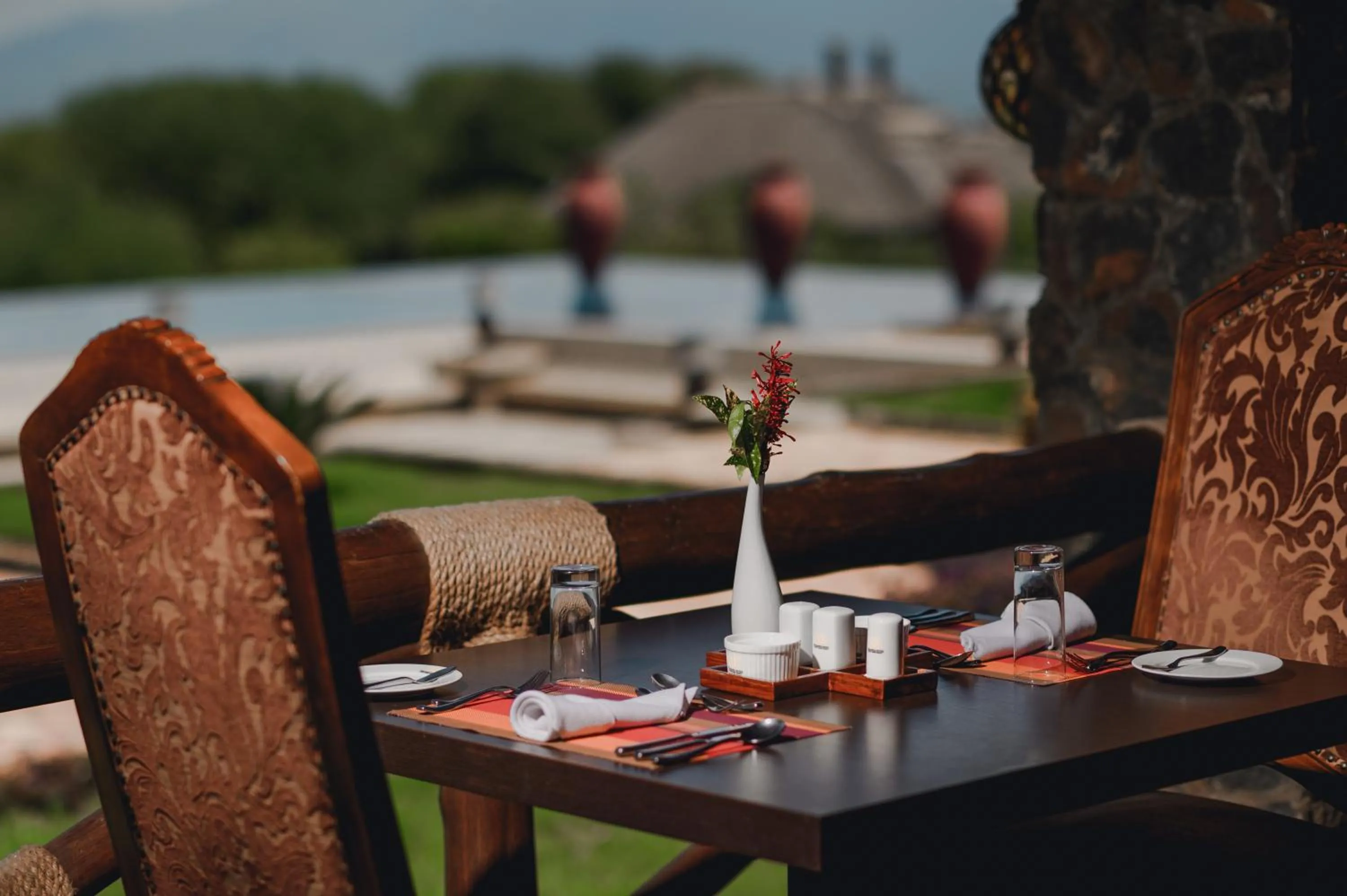 Seating area in Lake Manyara Kilimamoja Lodge