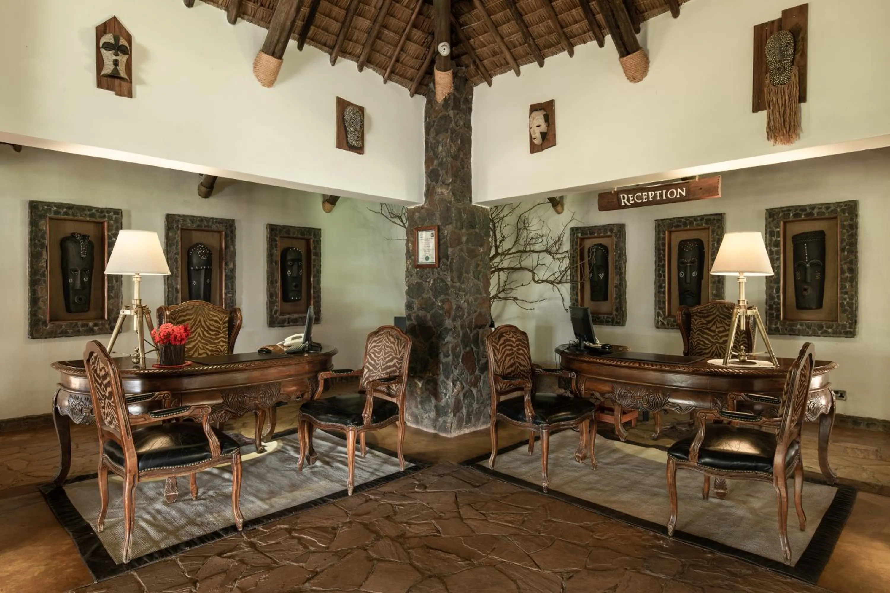 Lobby or reception in Lake Manyara Kilimamoja Lodge