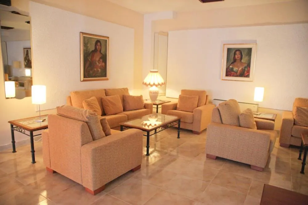 Seating area in Hotel Cala Gat