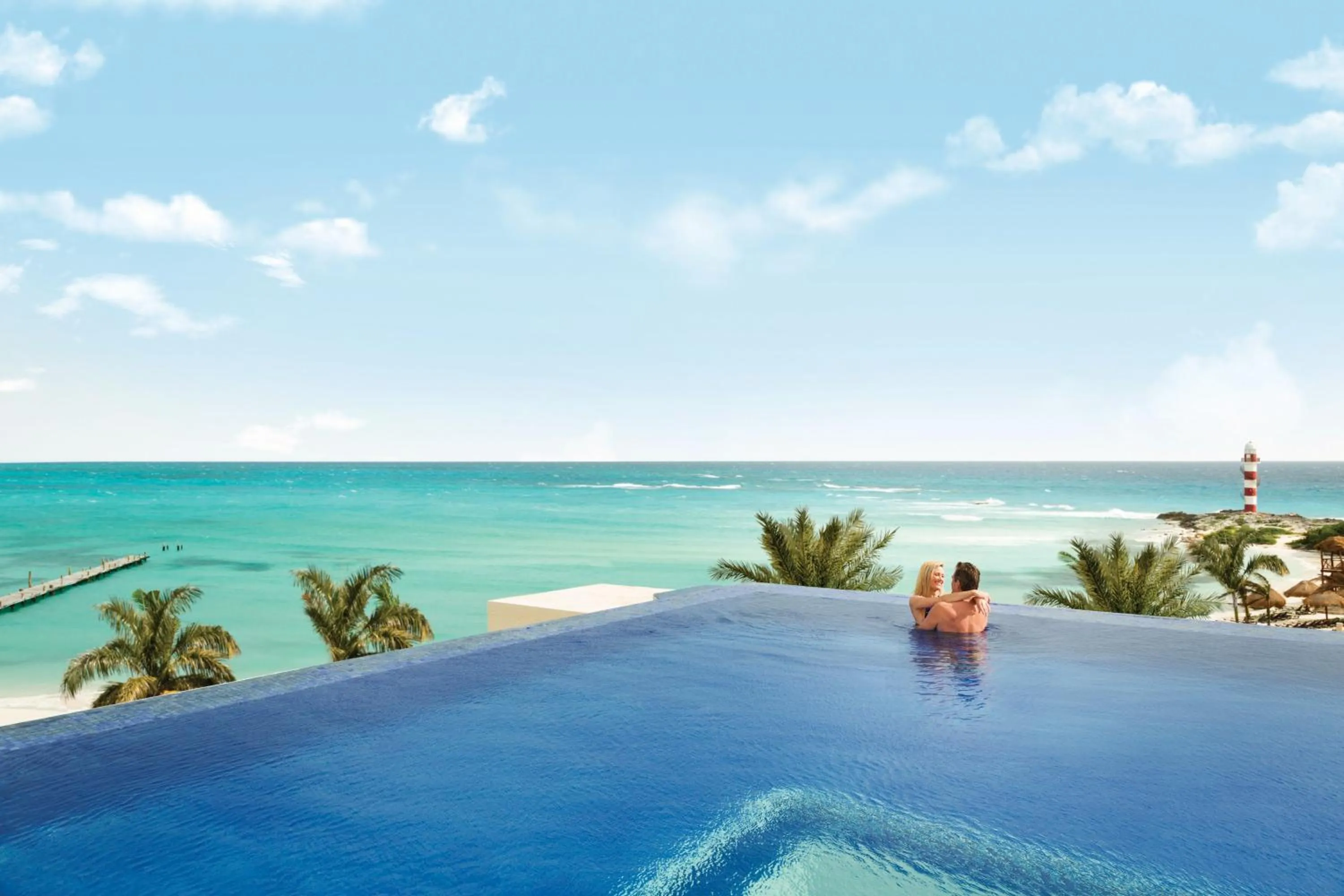 Swimming pool in Turquoize at Hyatt Ziva Cancun - Adults Only - All Inclusive