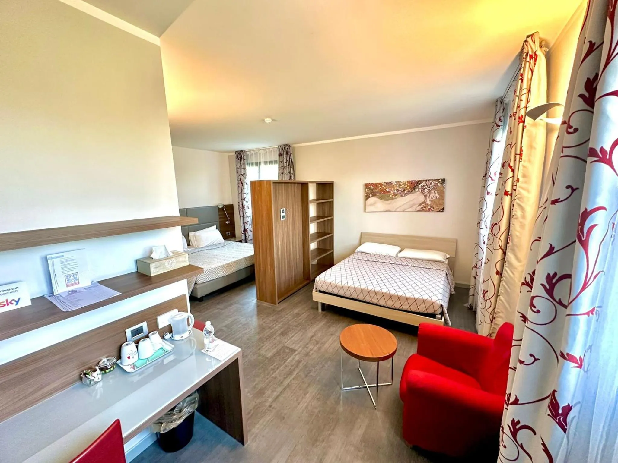 View (from property/room), Bed in Hotel Del Parco