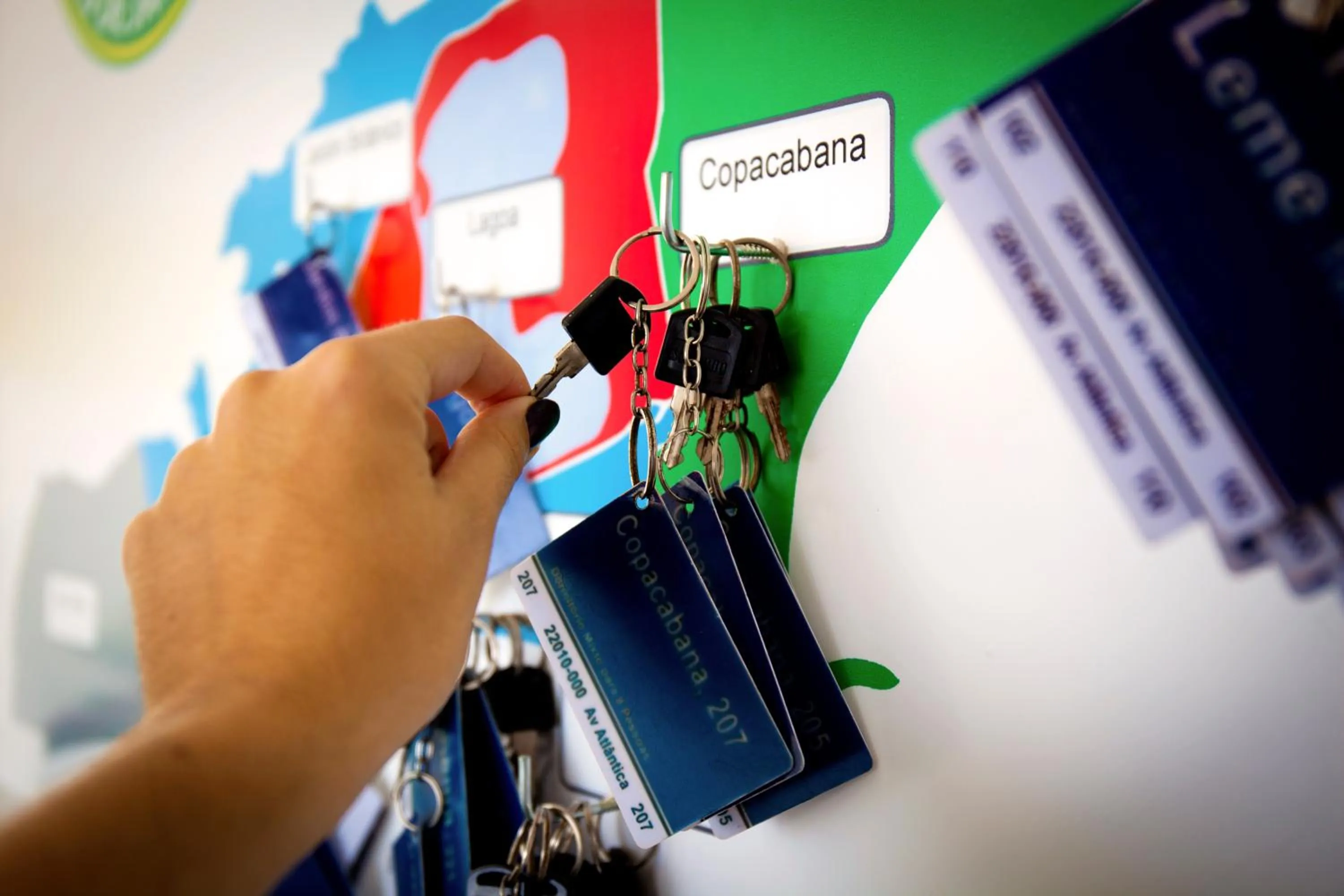 Decorative detail in Aquarela do Leme