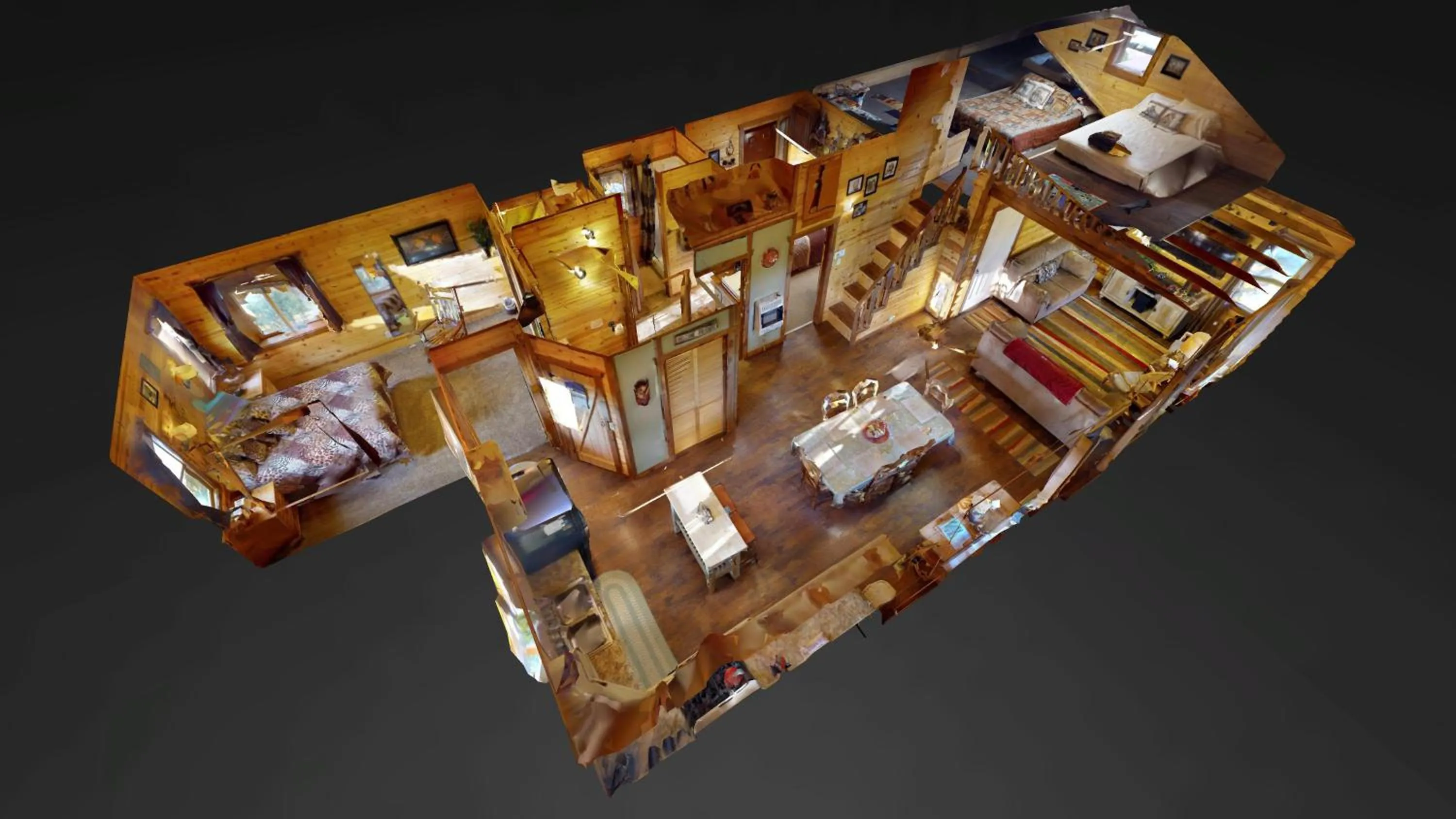 Property building in Long View Cabin, Breakfast Deck overlooking the Canyon!