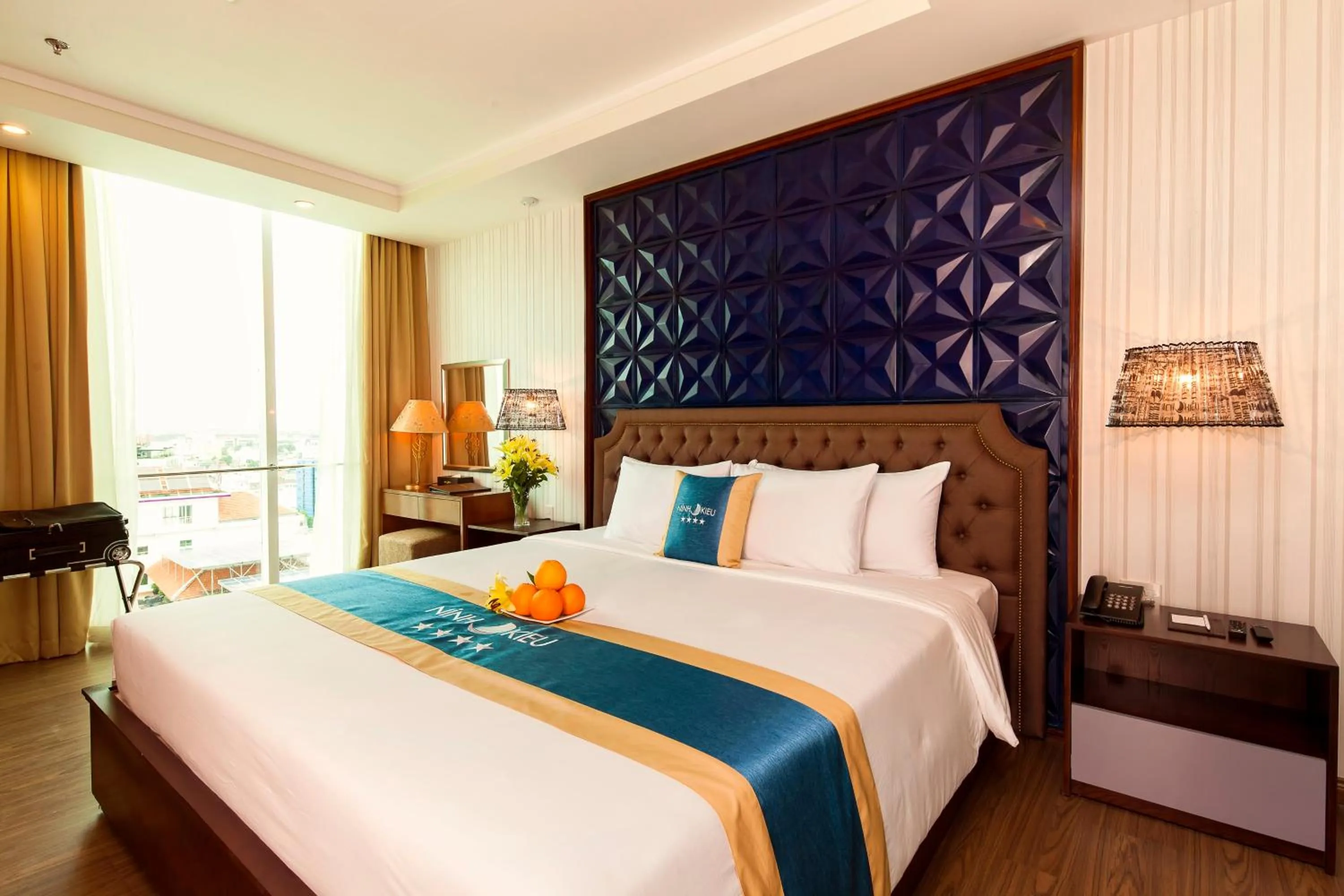 Bed in Ninh Kieu Riverside Hotel