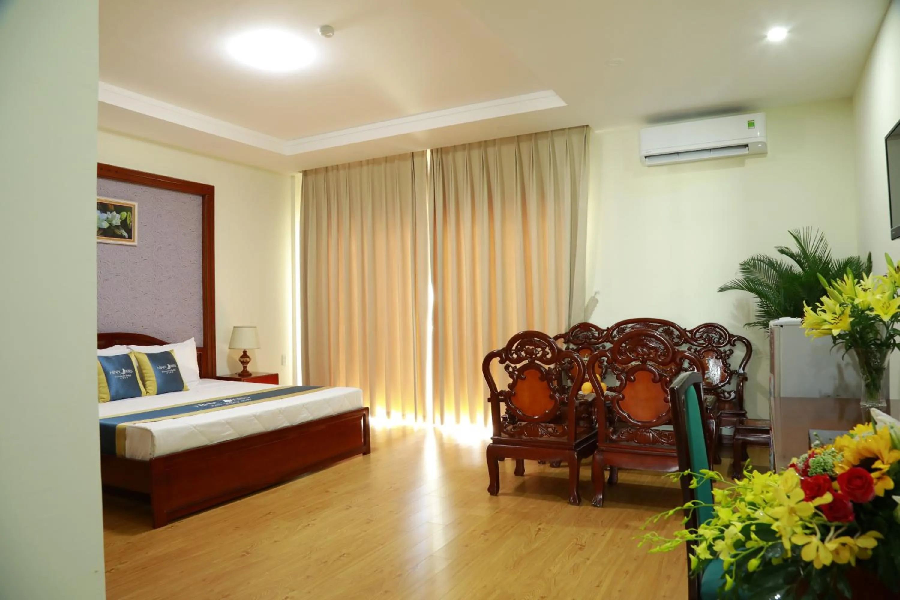 Bed in Ninh Kieu Riverside Hotel