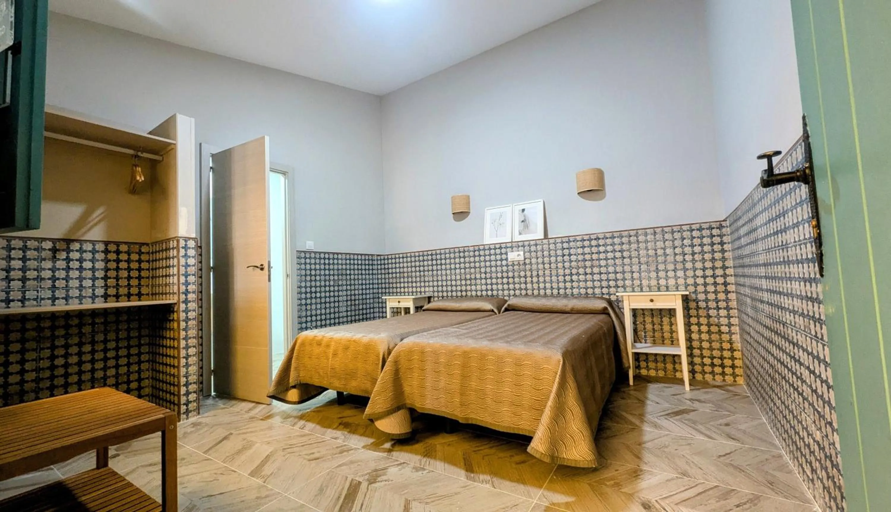 Decorative detail, Bed in Hotel Patio de las Cruces