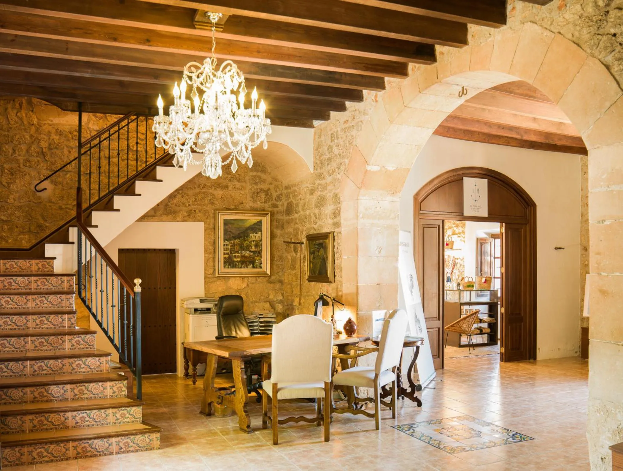 Lobby or reception in Sa Bassa Rotja Ecoturisme