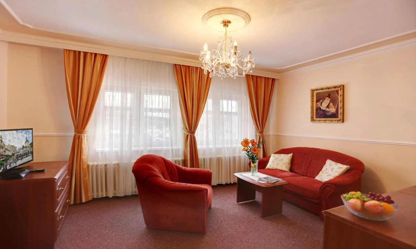 Living room in Spa Hotel Purkyně