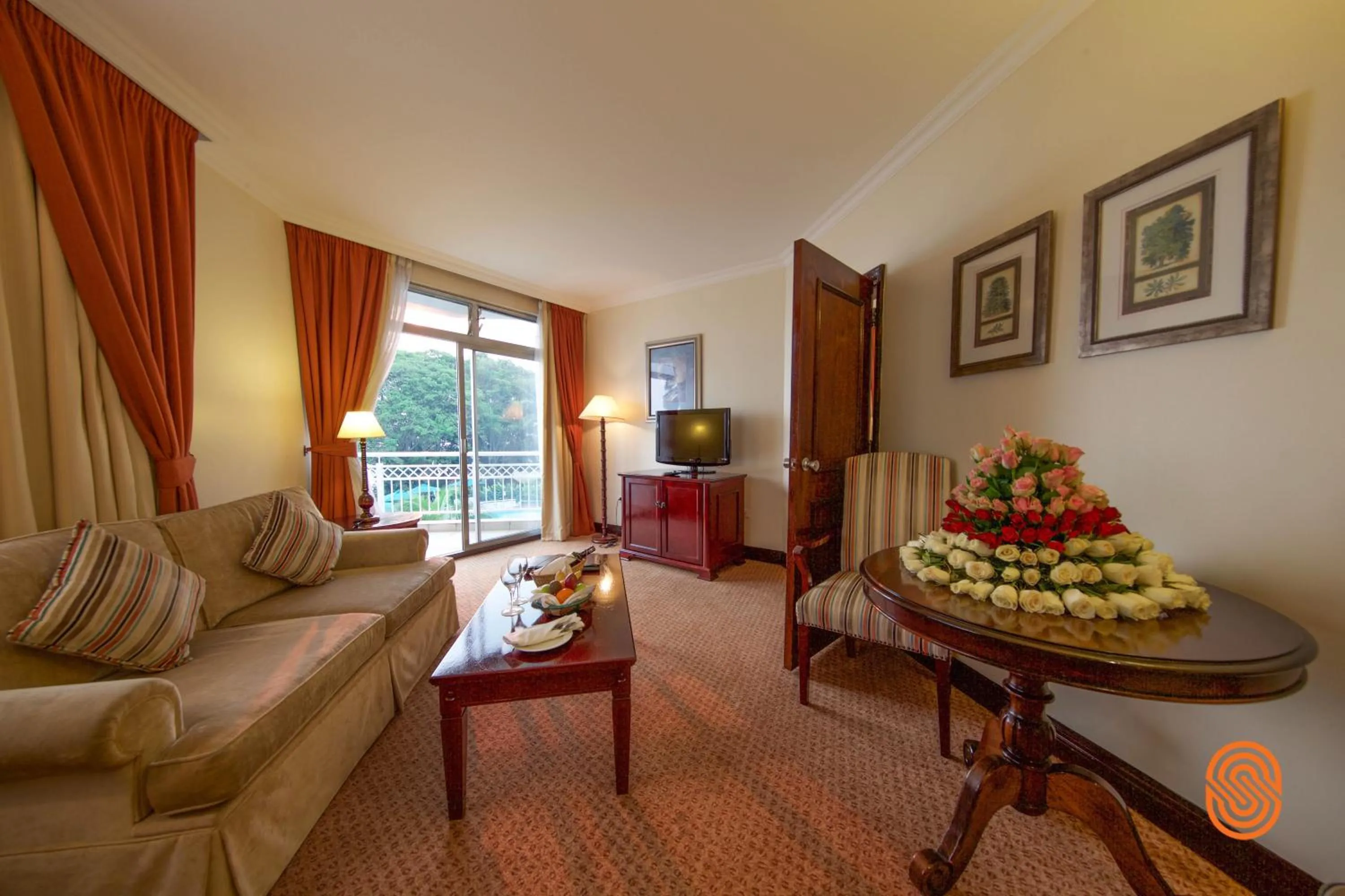 Living room in Lake Kivu Serena Hotel