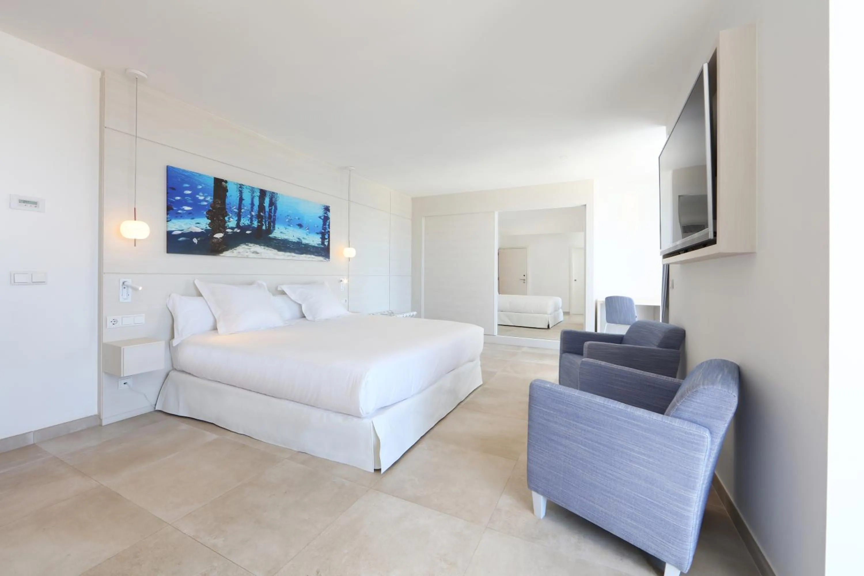 Photo of the whole room, Bed in Iberostar Selection Santa Eulalia Adults-Only Ibiza