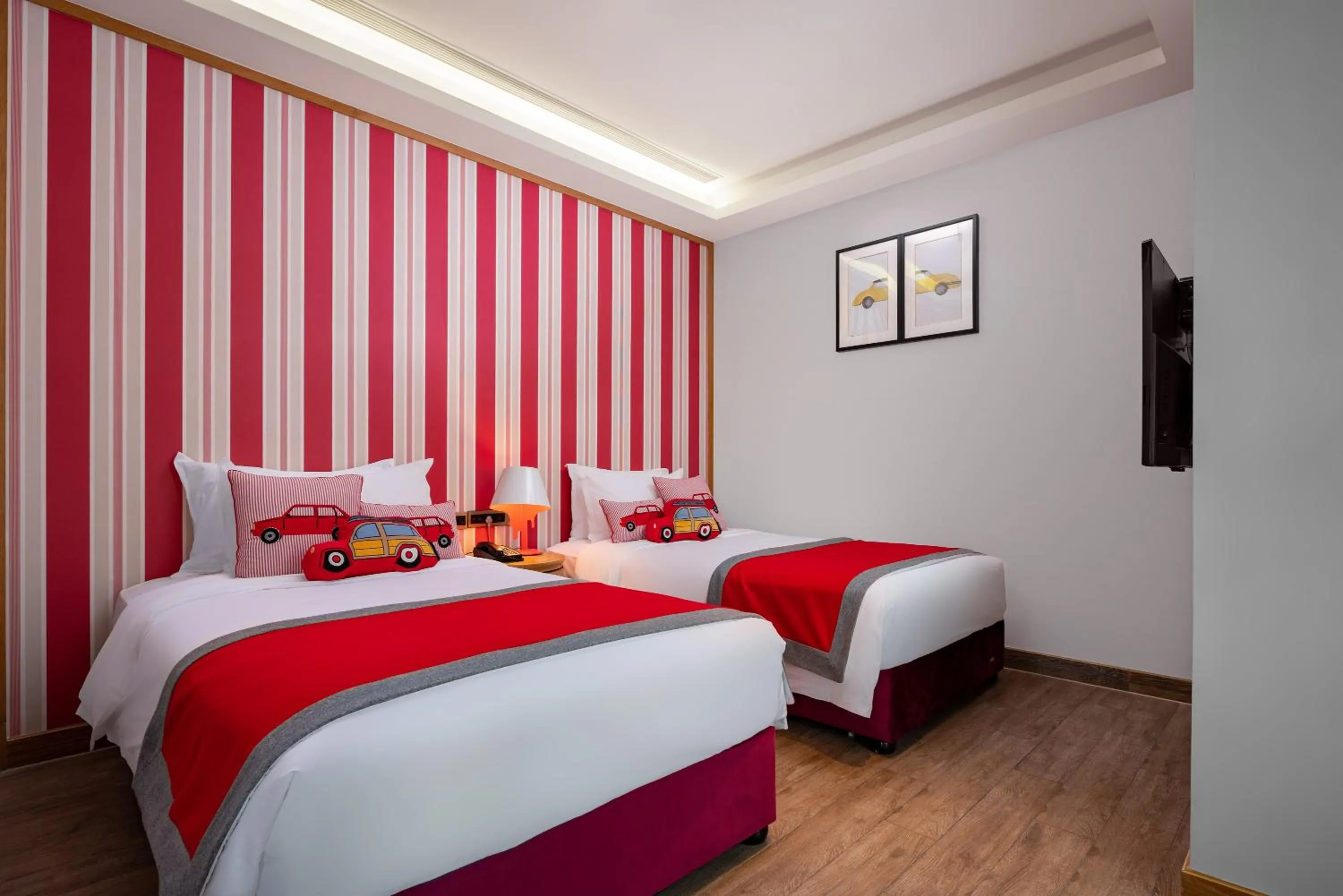 Bed in Mangrove Tree Resort World Sanya Bay -Elader Palm Tower