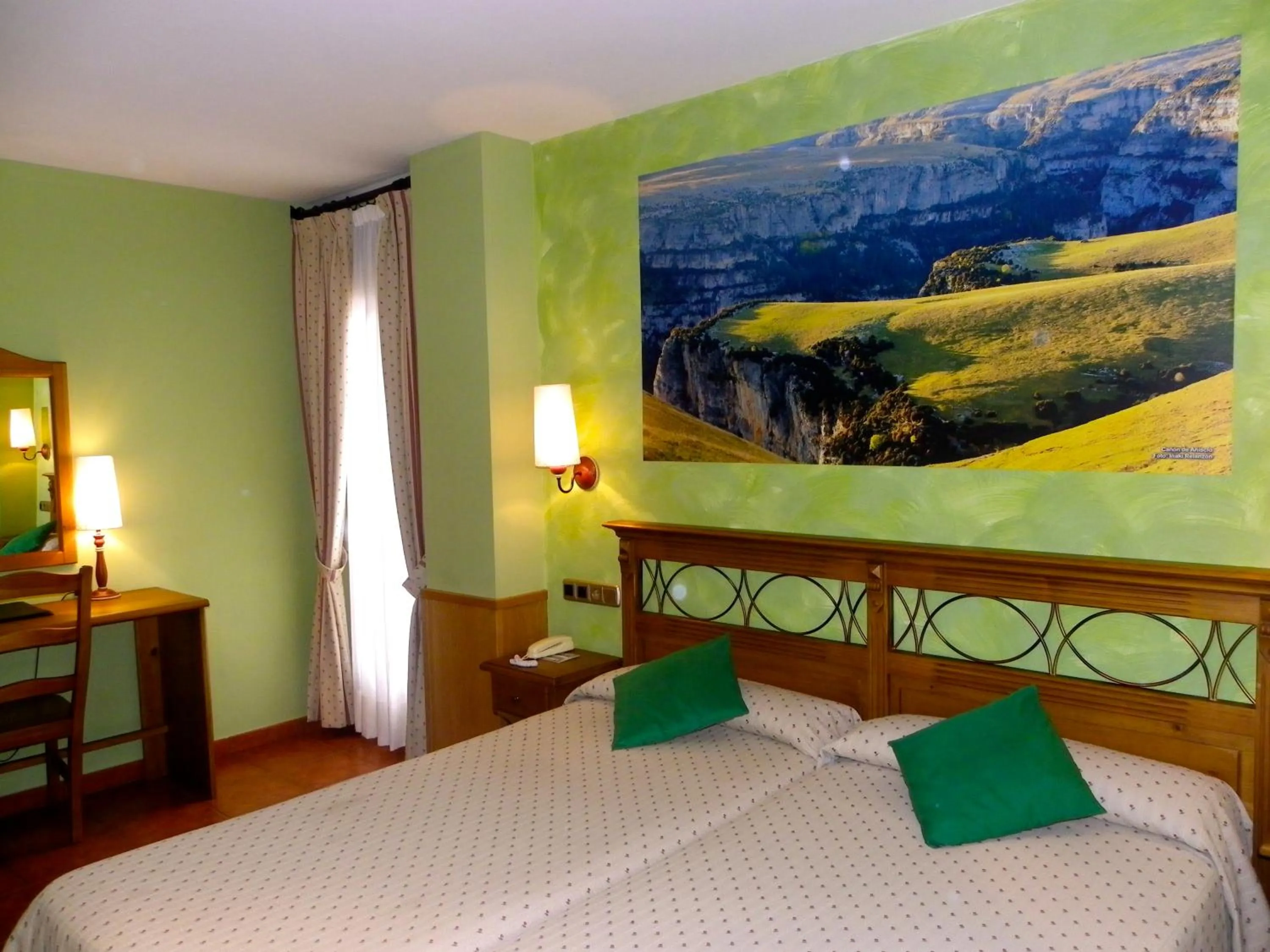 Decorative detail, Bed in Hotel Arnal