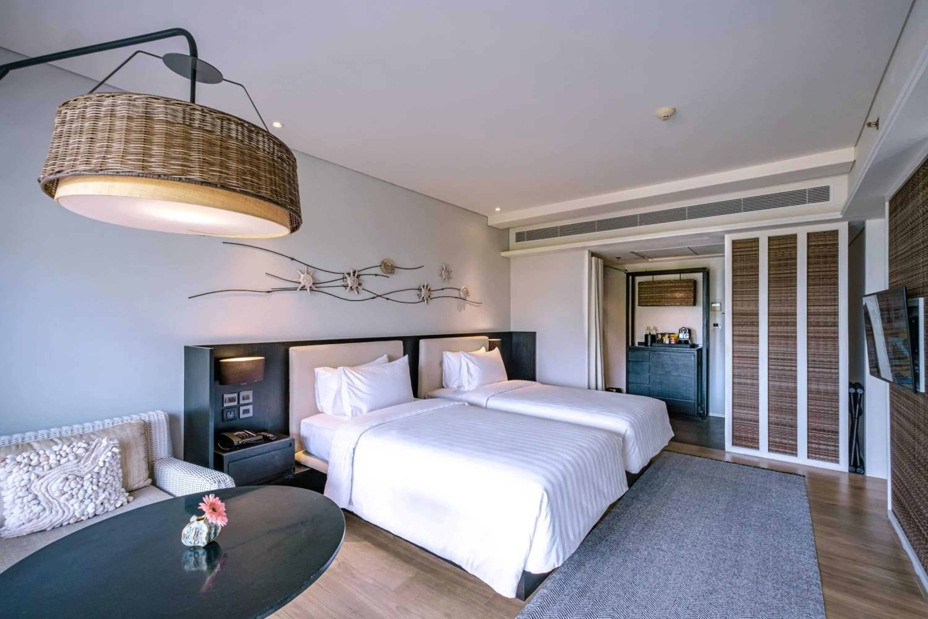 Bed in The ShellSea Krabi I Luxury Beach Front Resort & Pool Villa