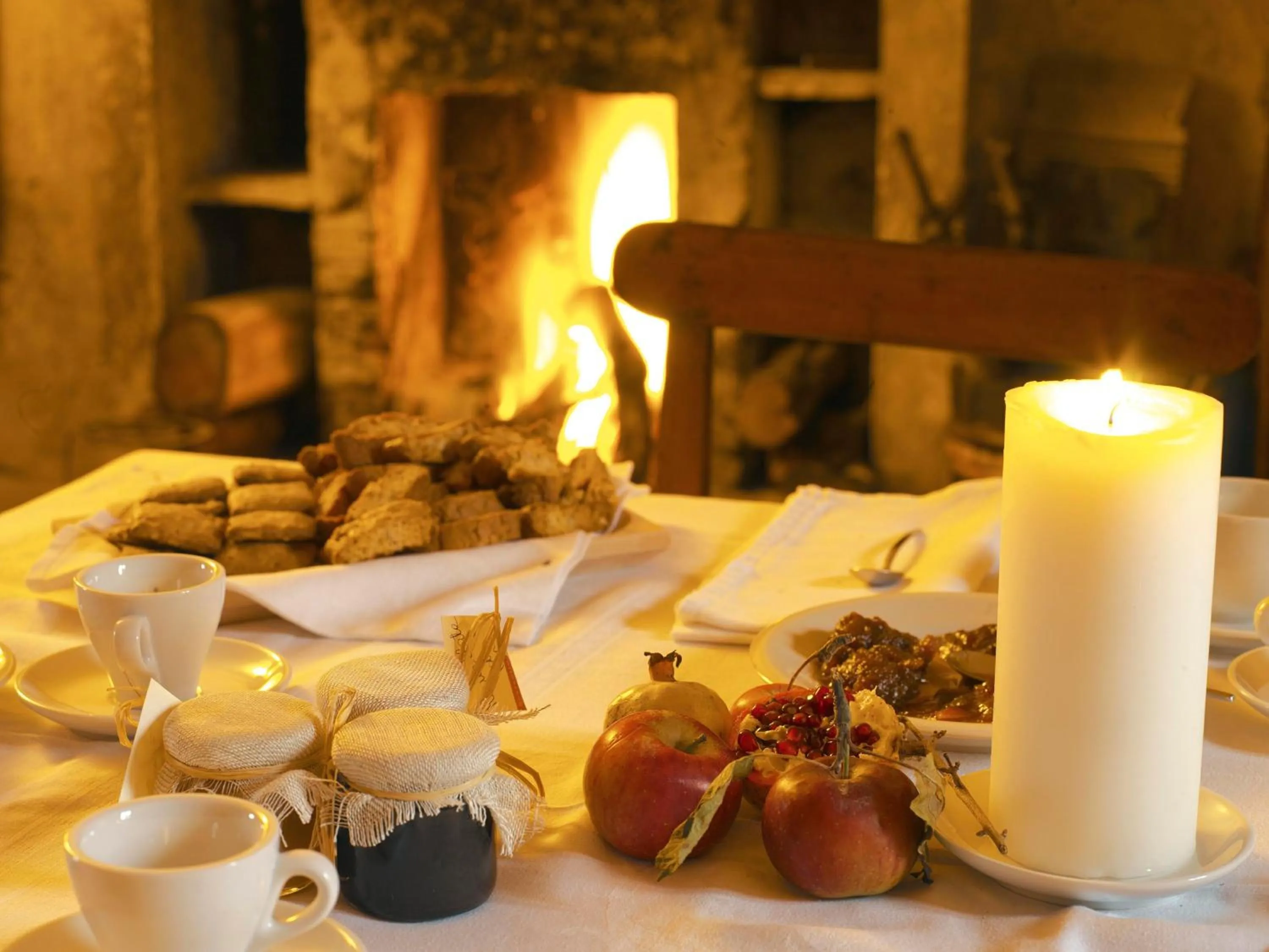 Italian breakfast in Sextantio Albergo Diffuso