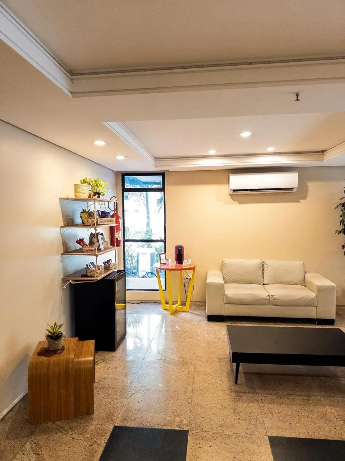 Seating area in D8 Hotel