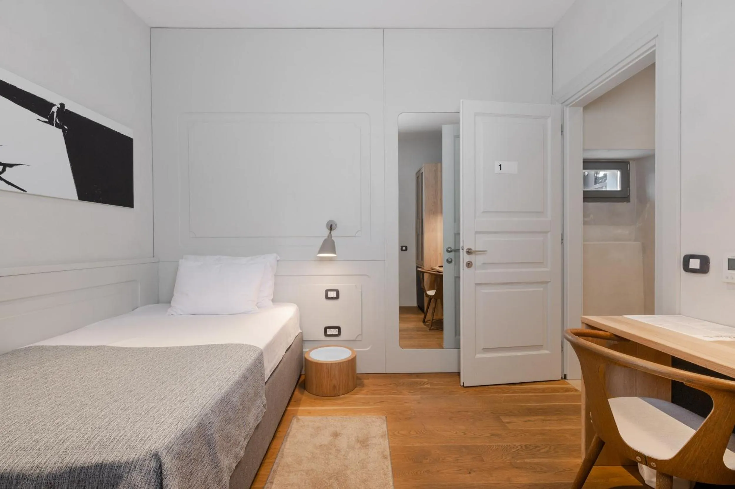 Bed in Hotel Peteani