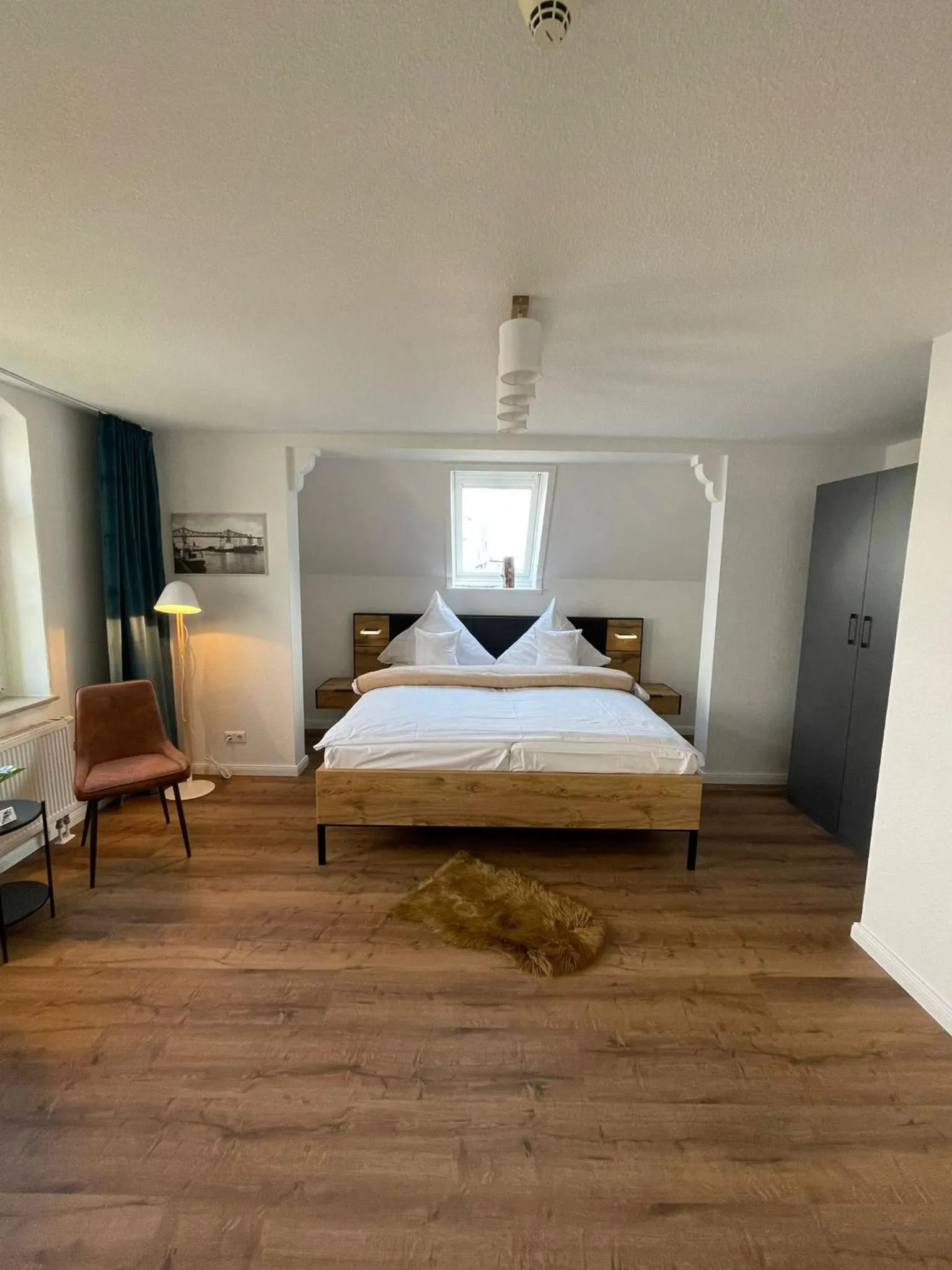 Bed in Kanal-Haus "Das Gästehaus direkt am NOK"