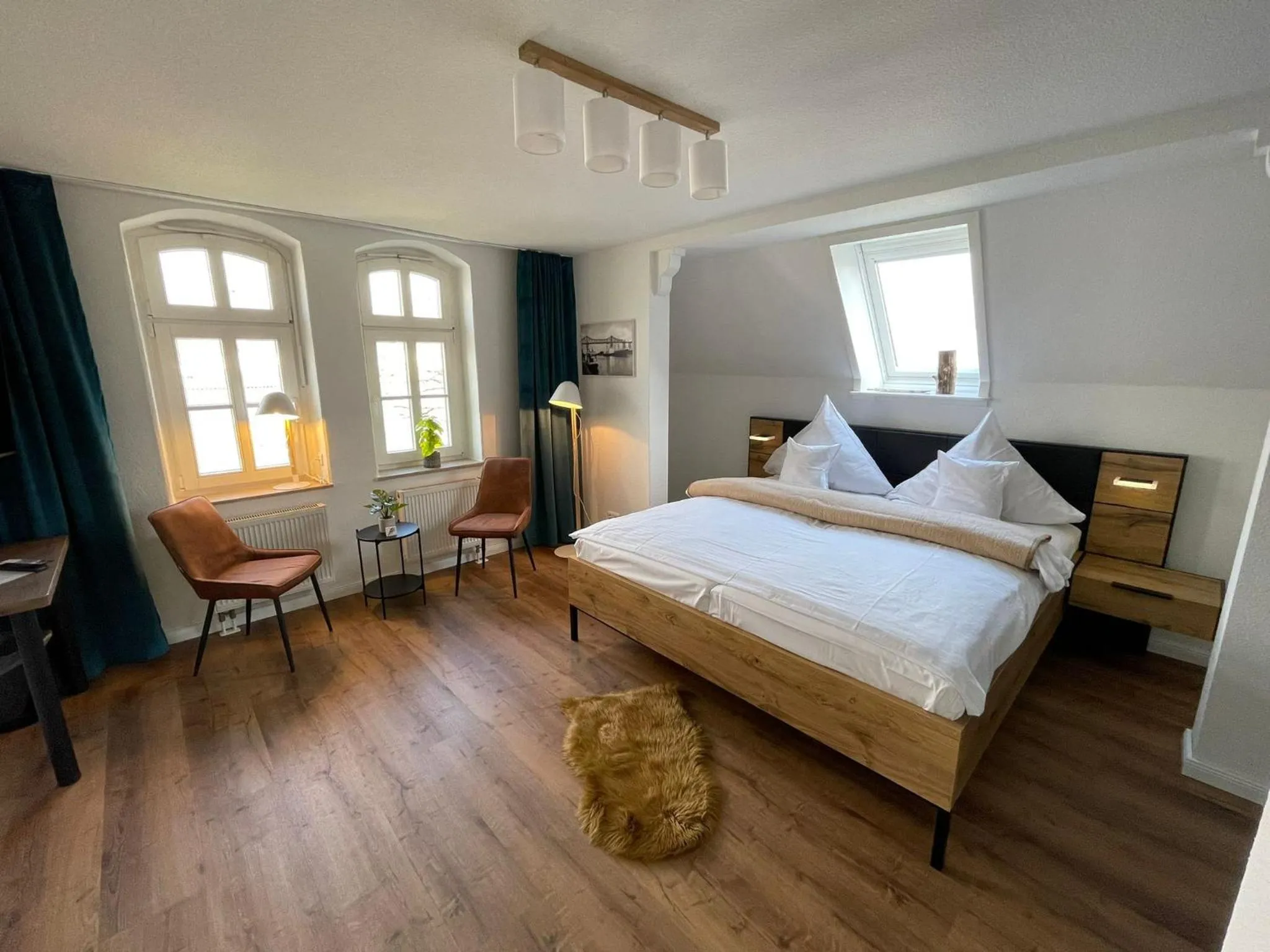Bed in Kanal-Haus "Das Gästehaus direkt am NOK"