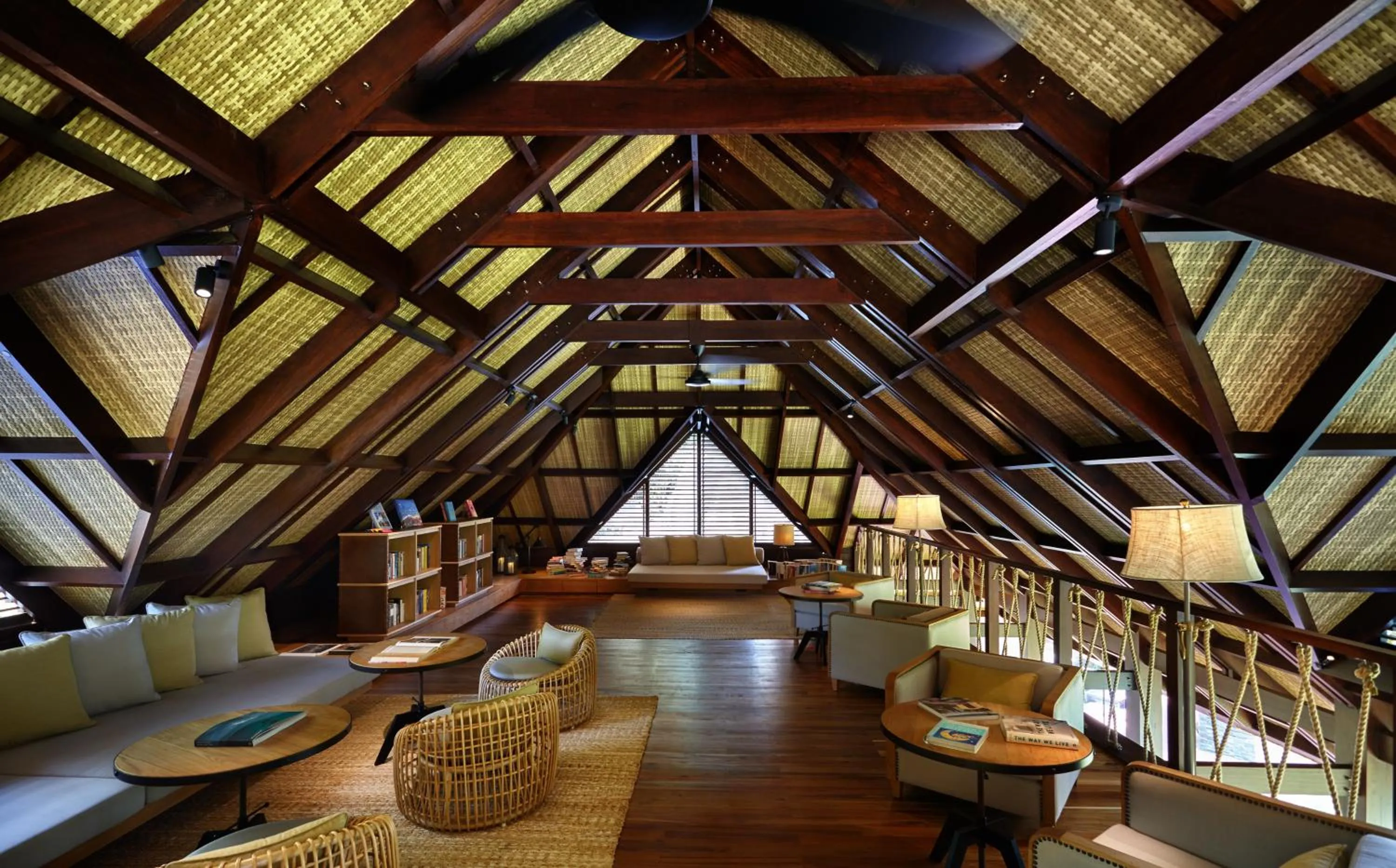Library in Six Senses Zil Pasyon, Seychelles