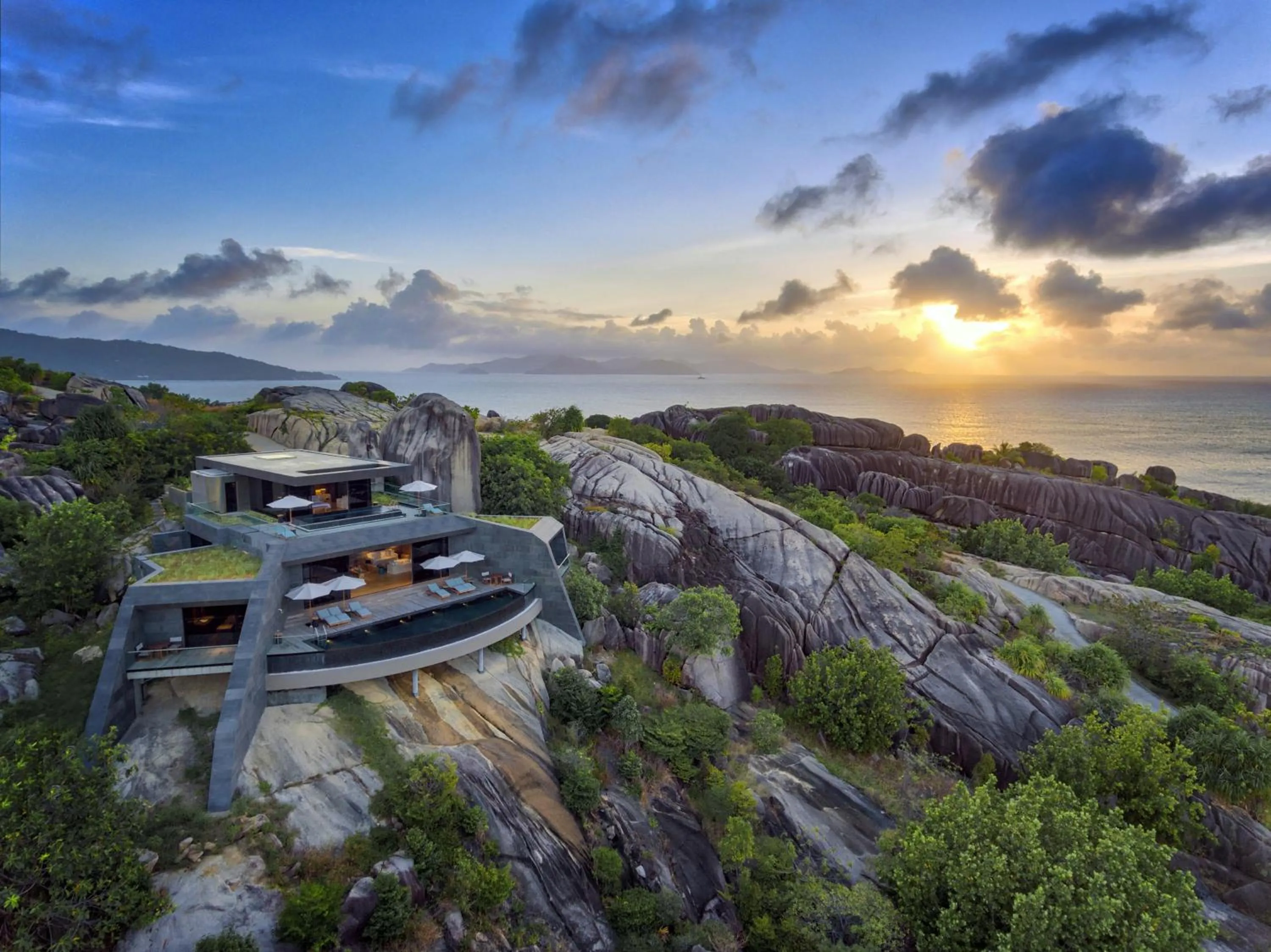 Sea view in Six Senses Zil Pasyon, Seychelles