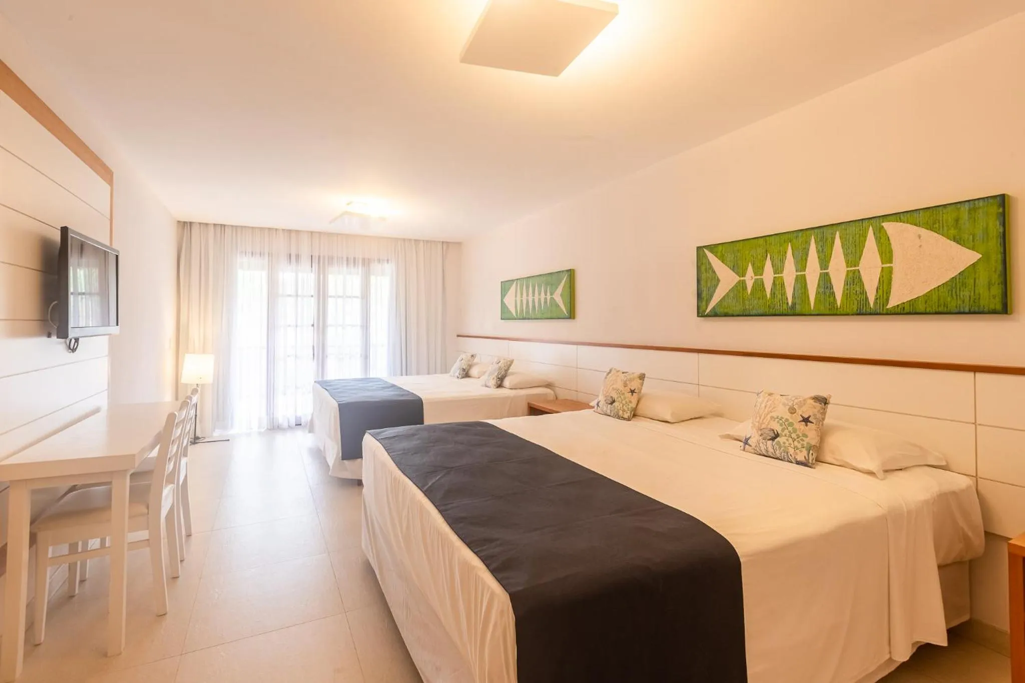 Bedroom, Bed in Corais e Conchas