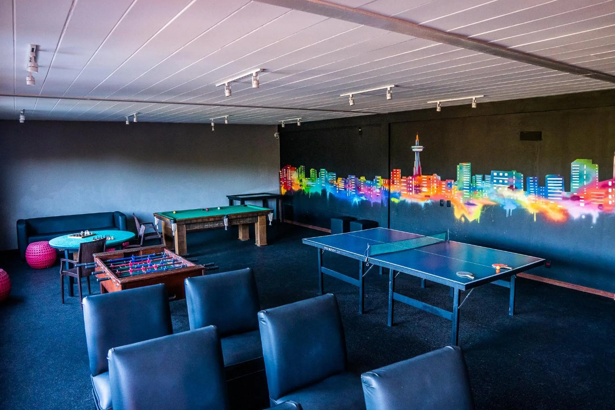 Communal lounge/ TV room in Corais e Conchas