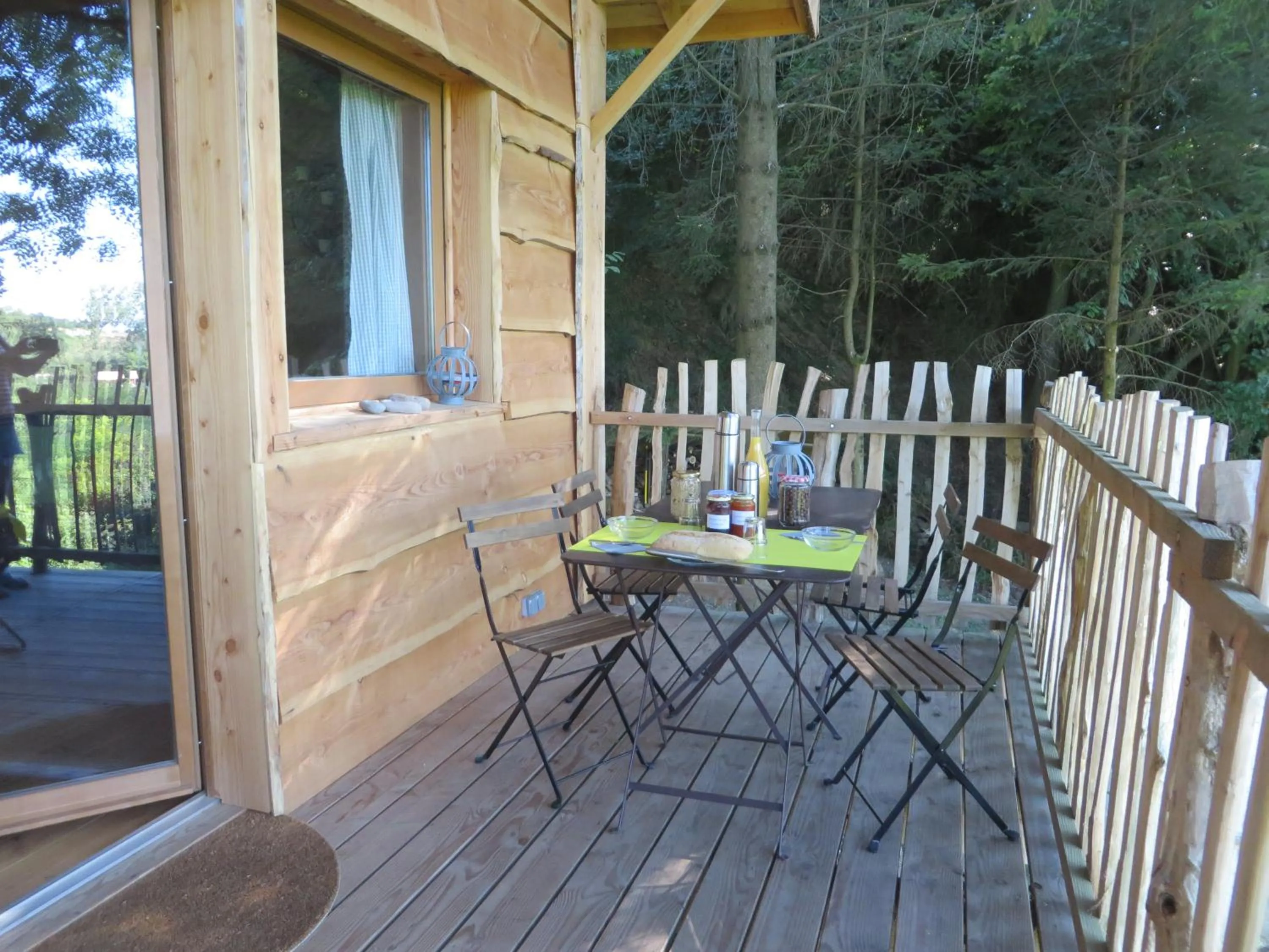 Balcony/Terrace in La Cabane aux Sapins